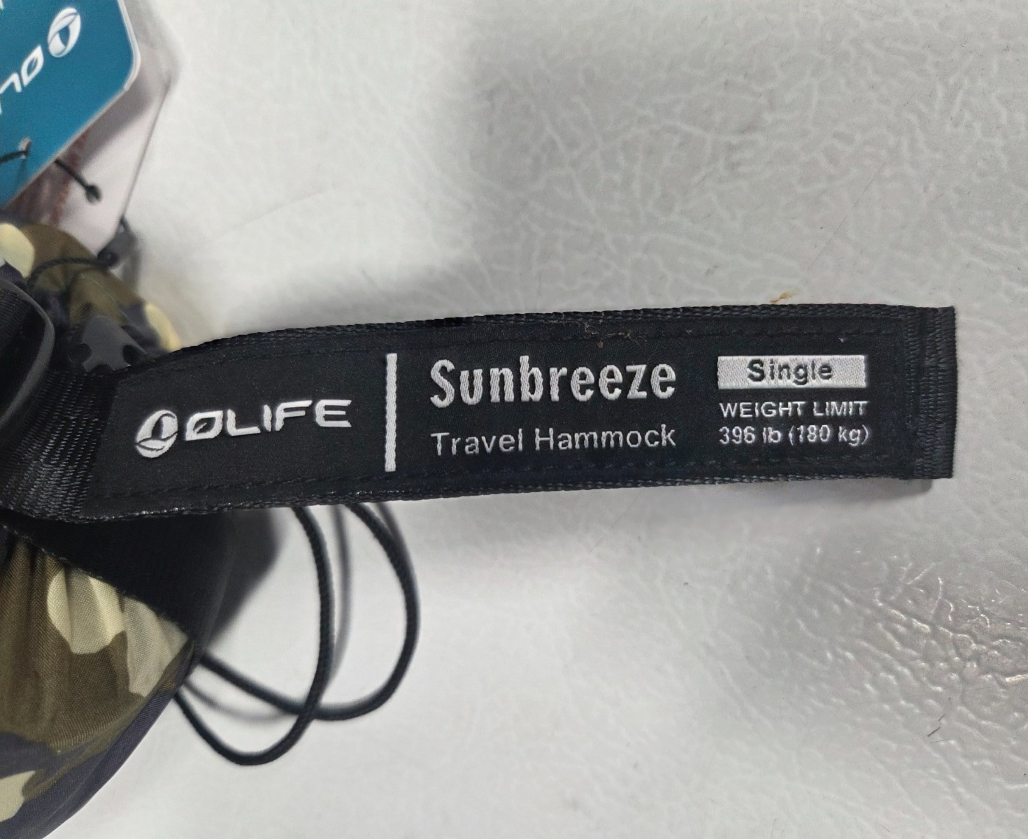 Olife Sunbreeze Single Hammock Camouflage Green 275 x 140 cm 396 lbs.