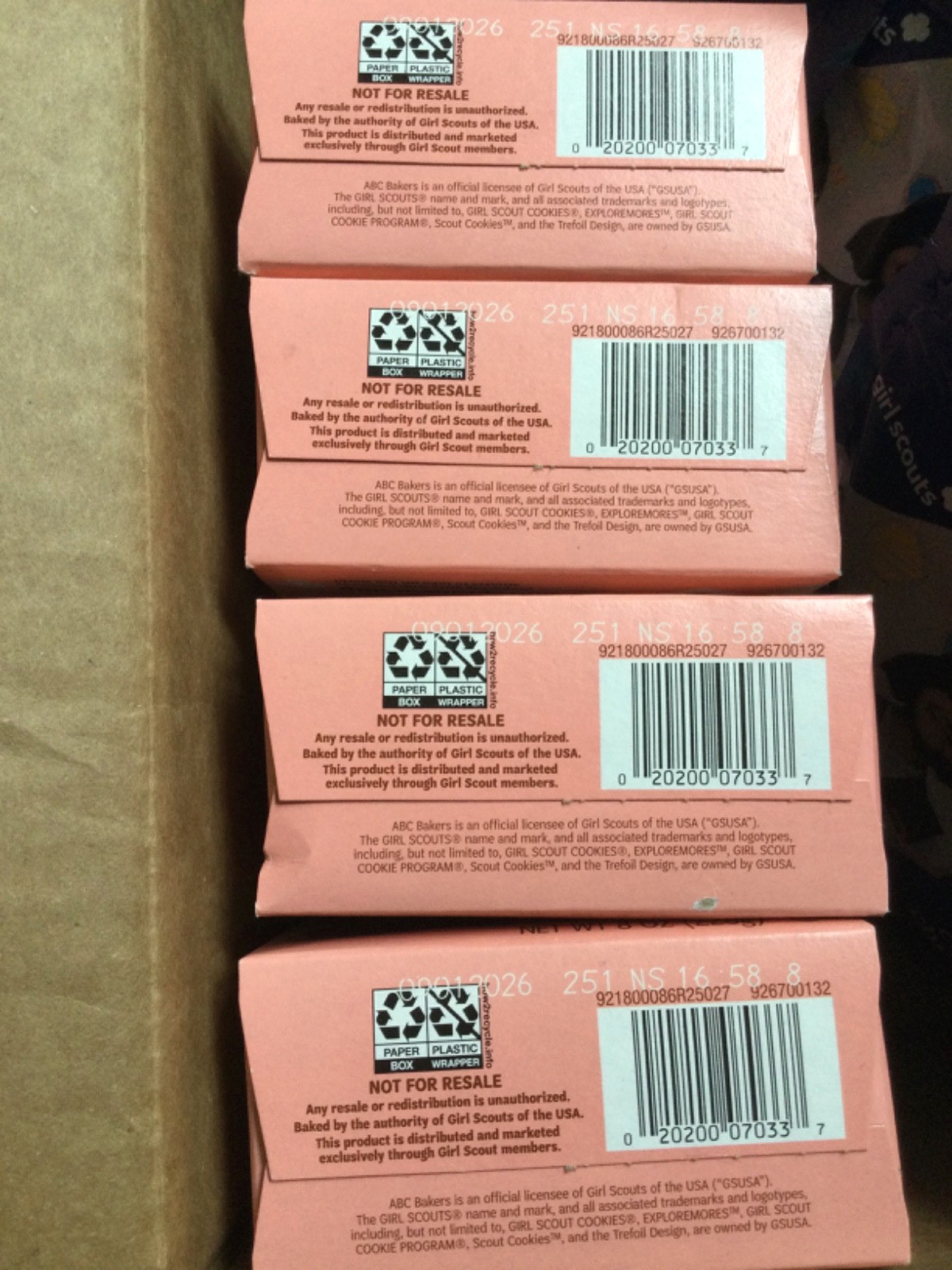 4 Boxes of Girl Scouts Exploremores - 2026 Newest Cookie! Rocky Road-inspired
