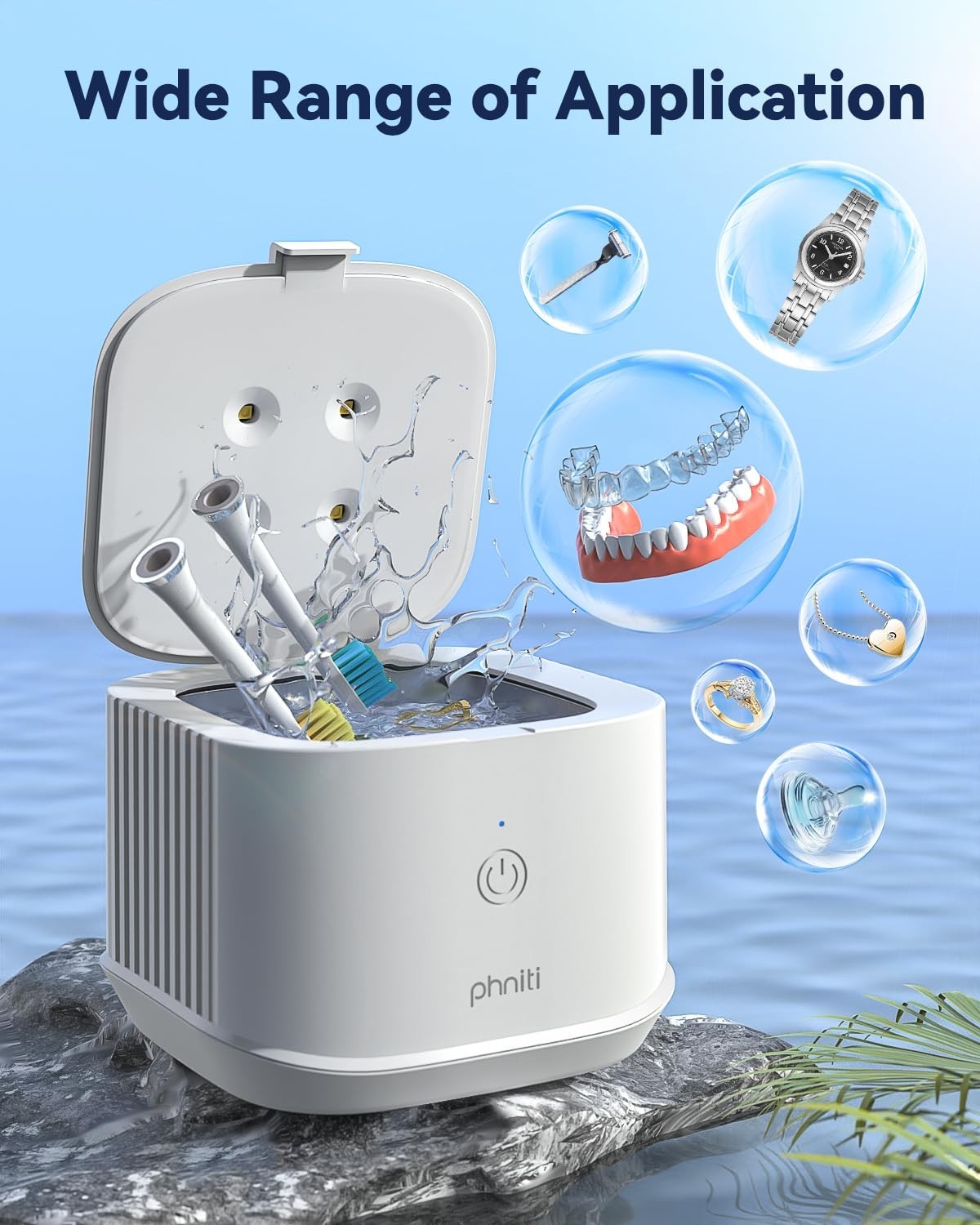Ultrasonic Jewelry Cleaner Denture Glass Watch Ring Bath Tank Cleaning Machine