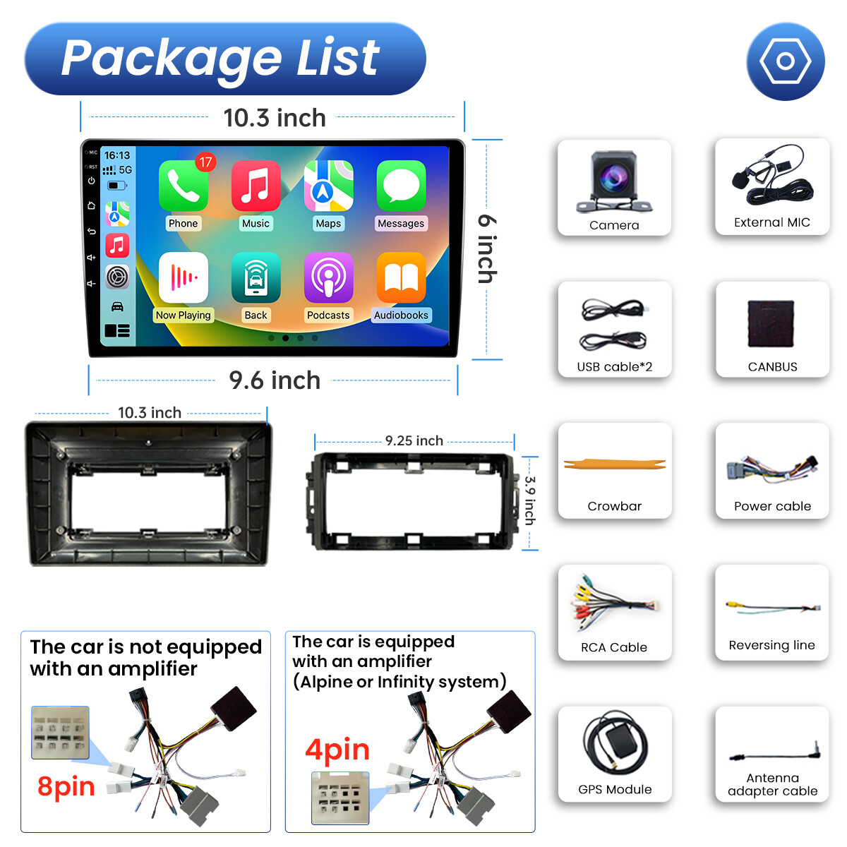 For 2009-2012 Dodge Ram 1500 2500 3500 CarPlay Car Stereo Radio Android 12 GPS