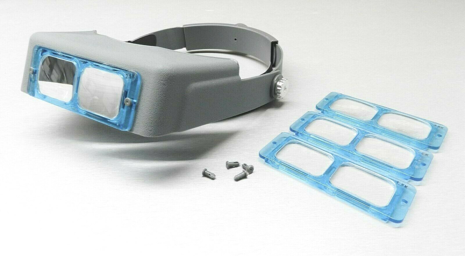 Headband Magnifier Jewelry Visor 4 Multi Lens Glasses Head Visor Loupe Binocular