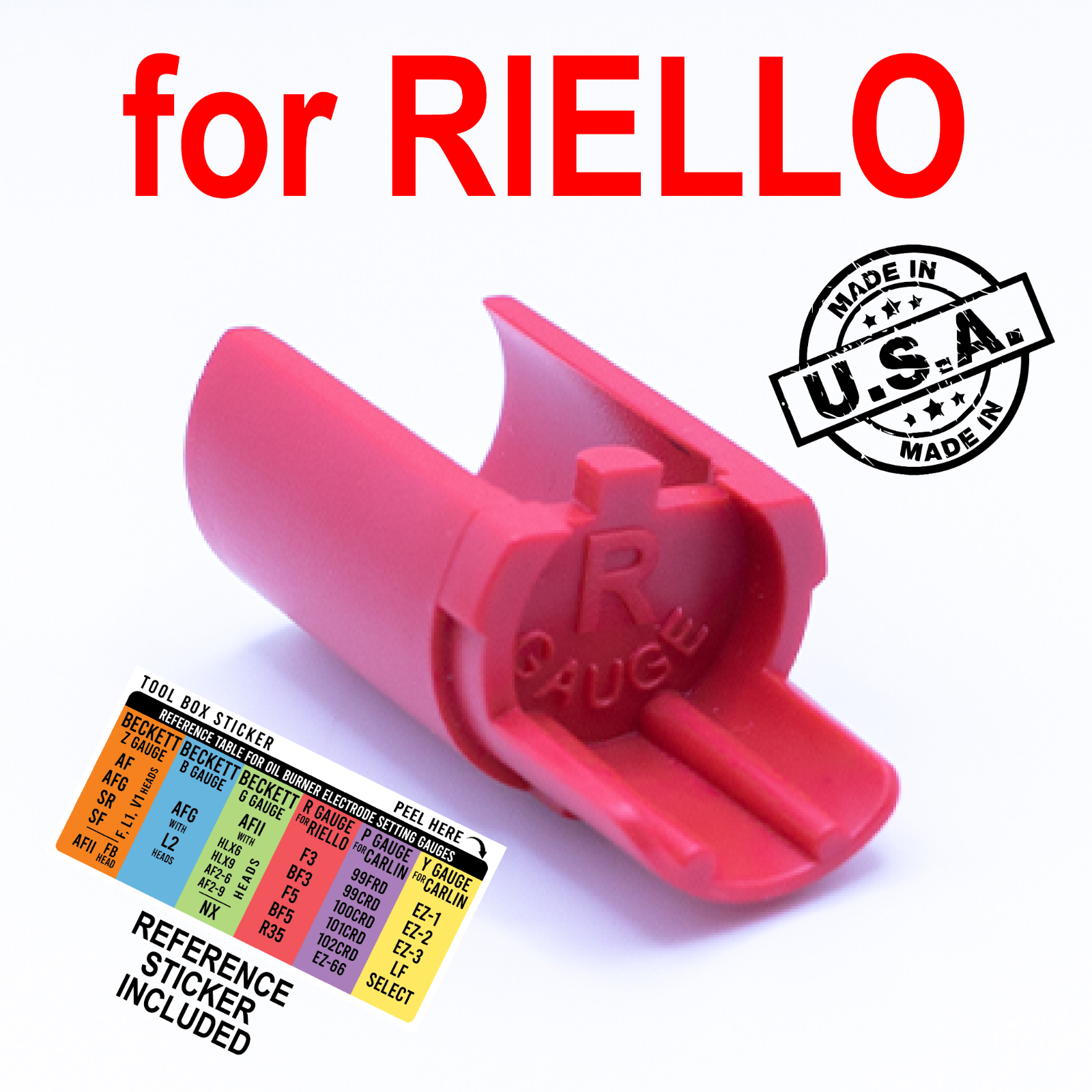 Red R Electrode Setting Gauge for Riello 40 F3 F5 BF3 BF5 R35 not for Beckett z