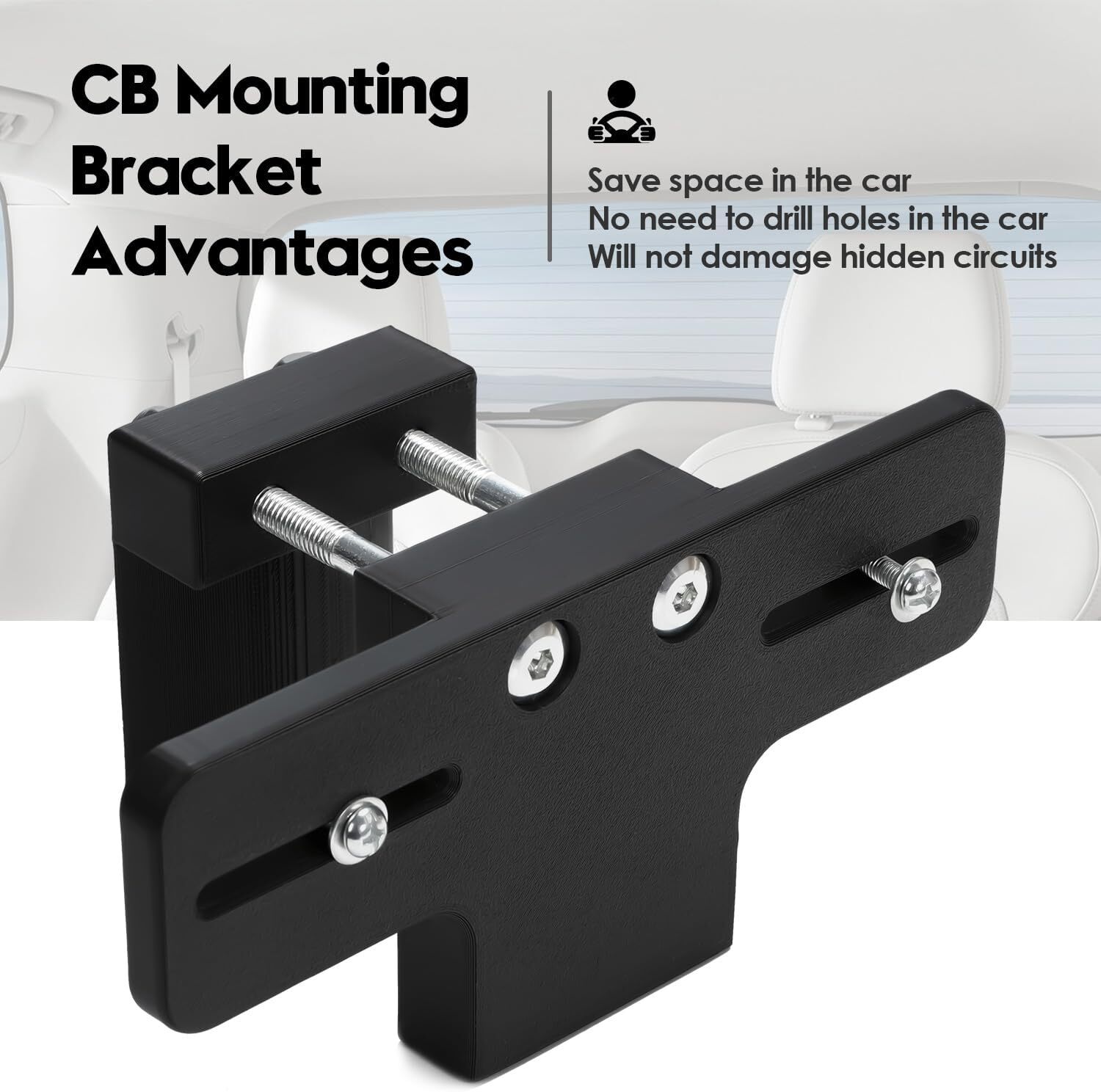 Upgrade Cup Holder RadioMount-Clamping Mount,CB Radio Mounting Brackets