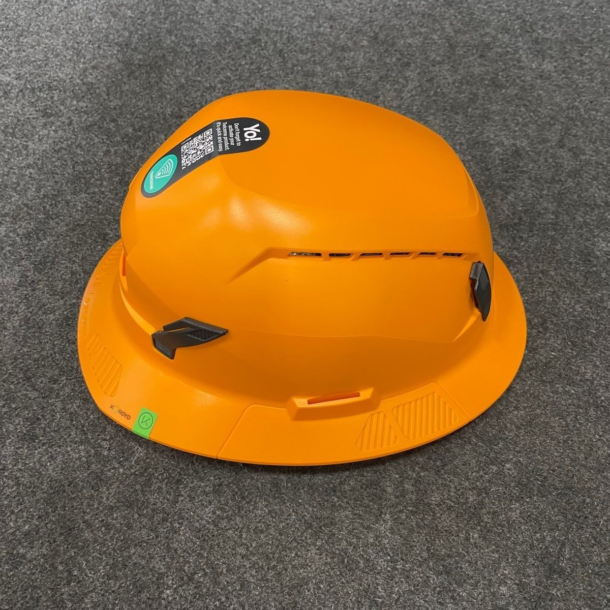 STUDSON SHK-1 Full Brim Vented Industrial Safety Helmet, Orange, SHK1-FB-CTOO