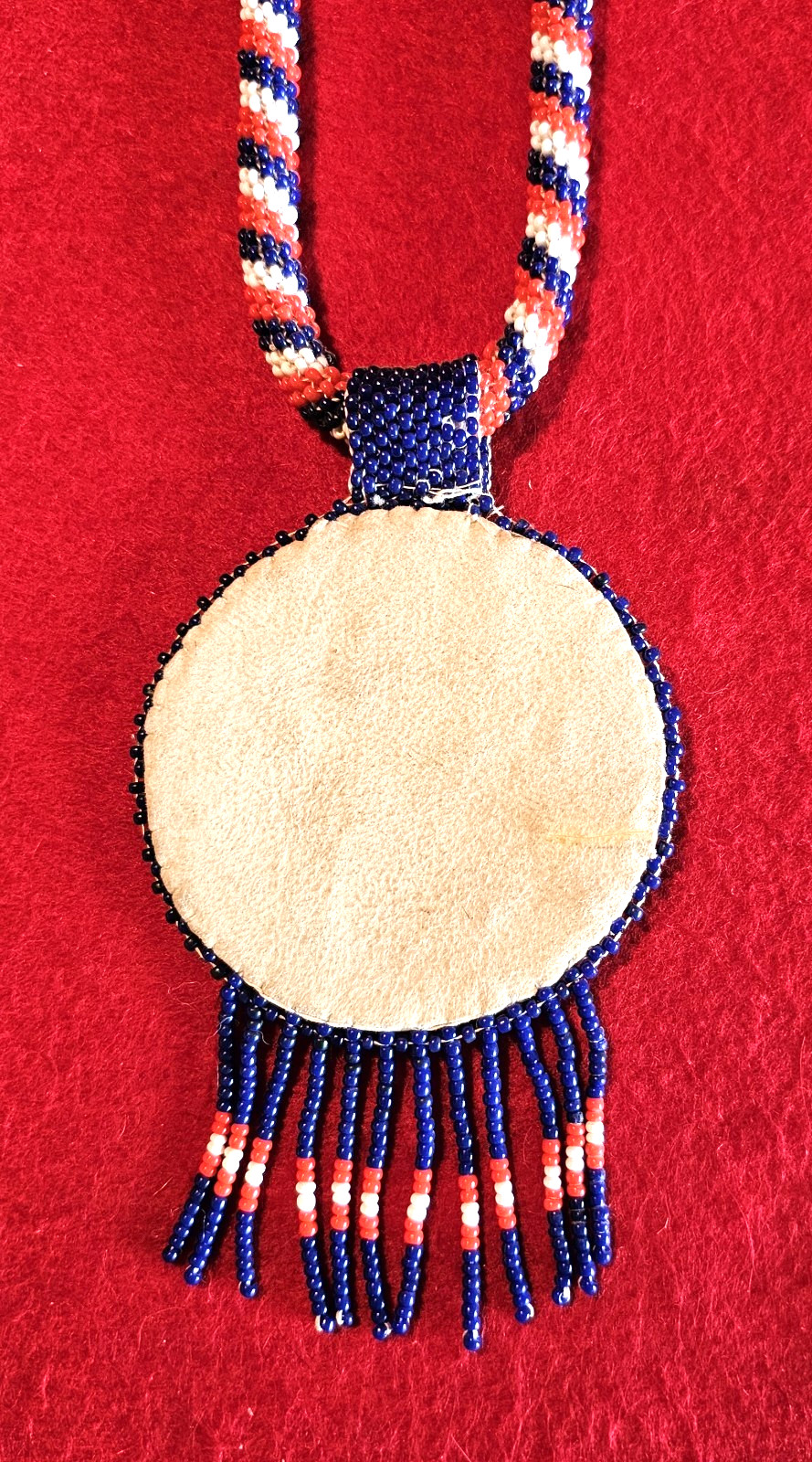 Beaded Rosette Necklace