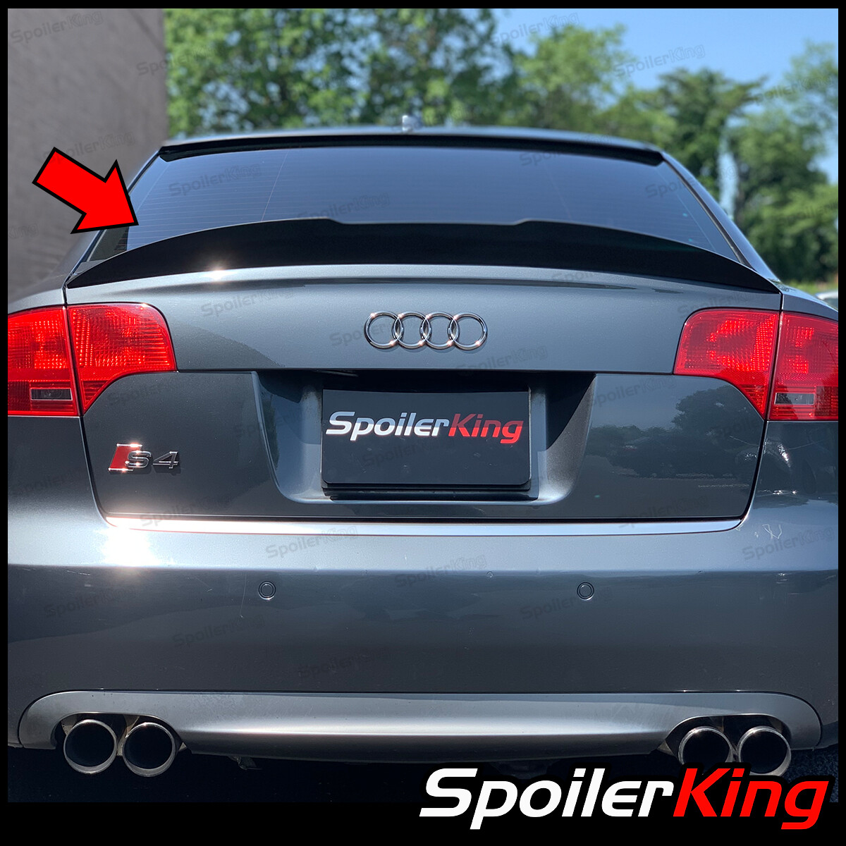 SpoilerKing 380KC Universal 30"- 55" Custom Rear Polyurethane Trunk Spoiler Wing