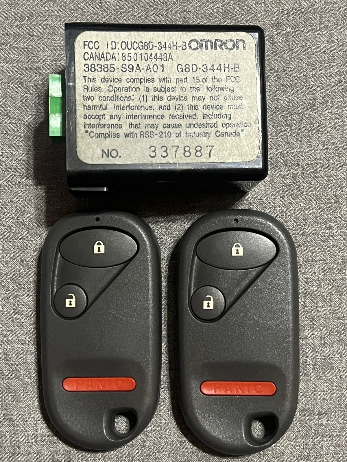 Honda Keyless Entry Module + 2 Remote Paired / Plug In Play Element Civic Crv
