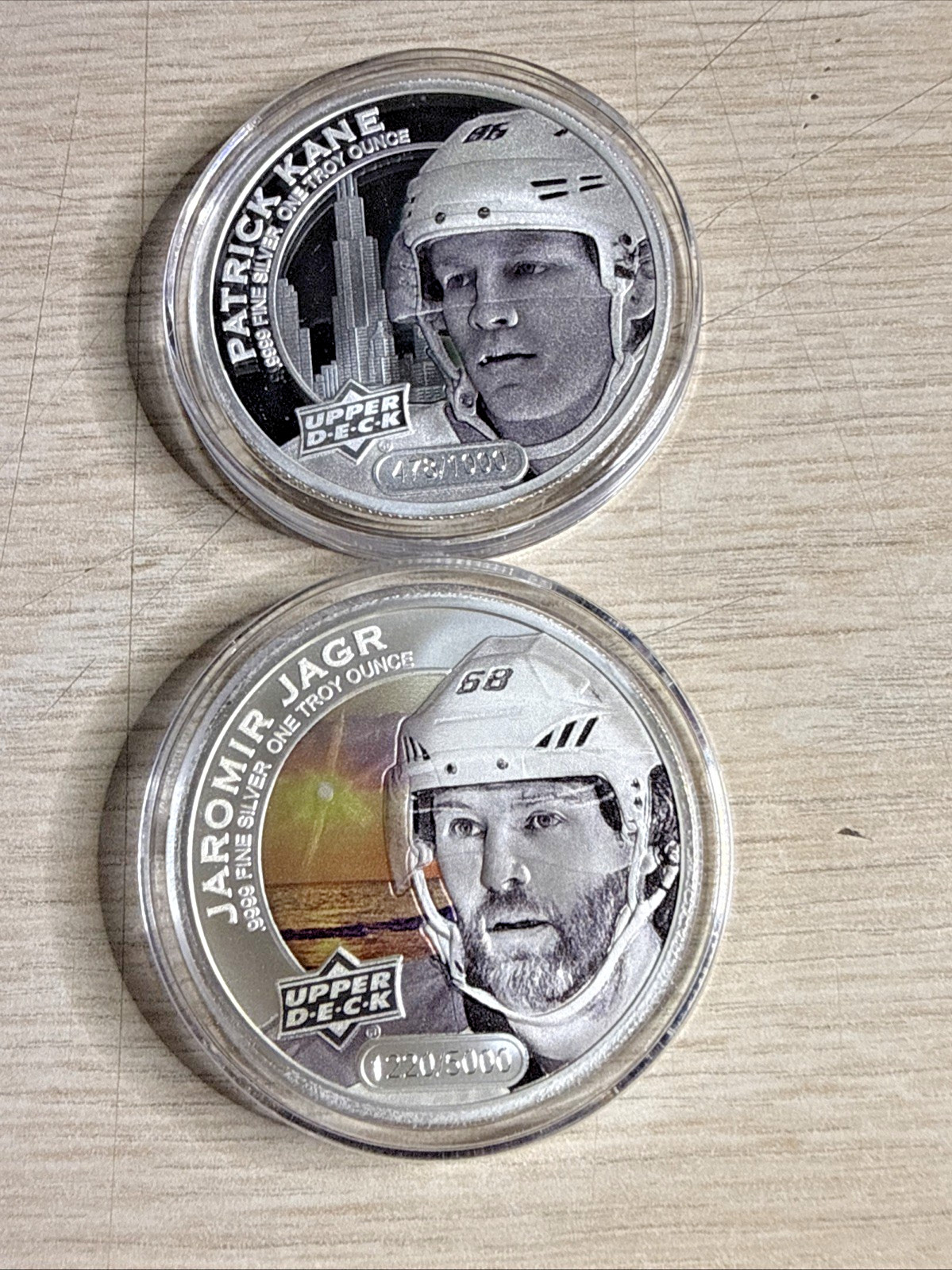 2017 Upper Deck Grandeur .999 Troy Ounce Silver Hockey 4 Coin Lot Jagr Price