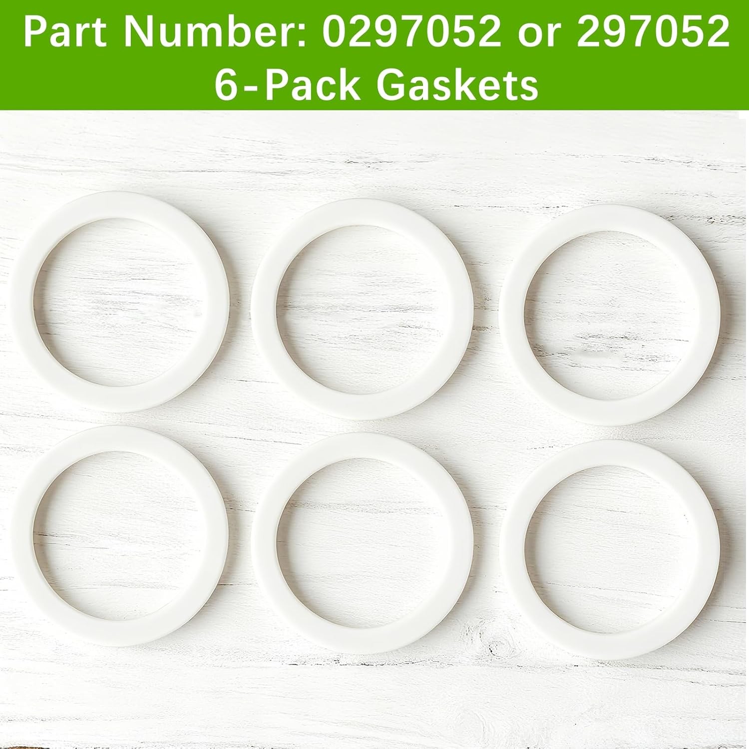 6-Pack 0297052 297052 Spray Paint Cup Gaskets for Titan CAPSpray Maxum white