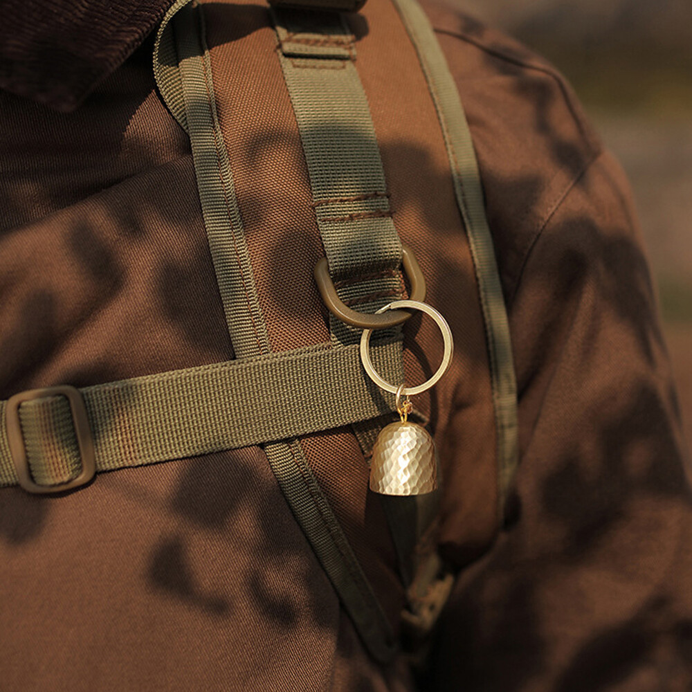 Ultralight Portable Little Bell Home Outdoor Camping Tent Brass Bell EDC Pendant