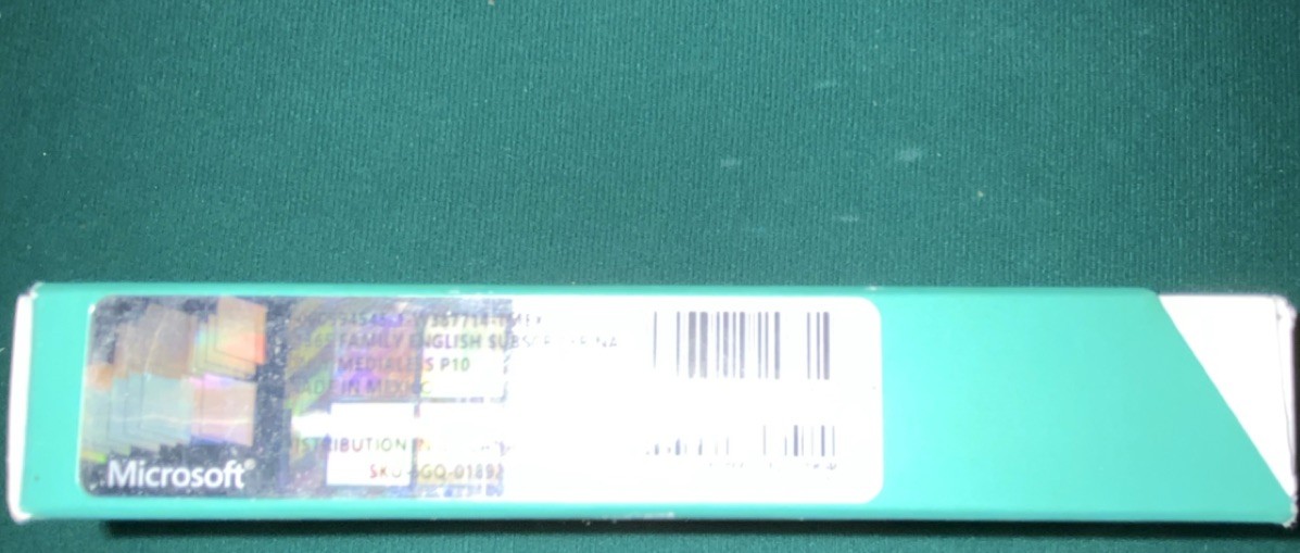 Microsoft 365 Family 12-Month Subscription Key Card, 6 Devices