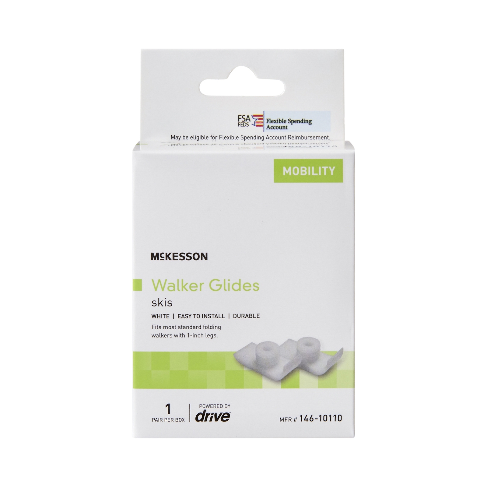 McKesson Glide Ski for Walker 146-10110 2 Ct