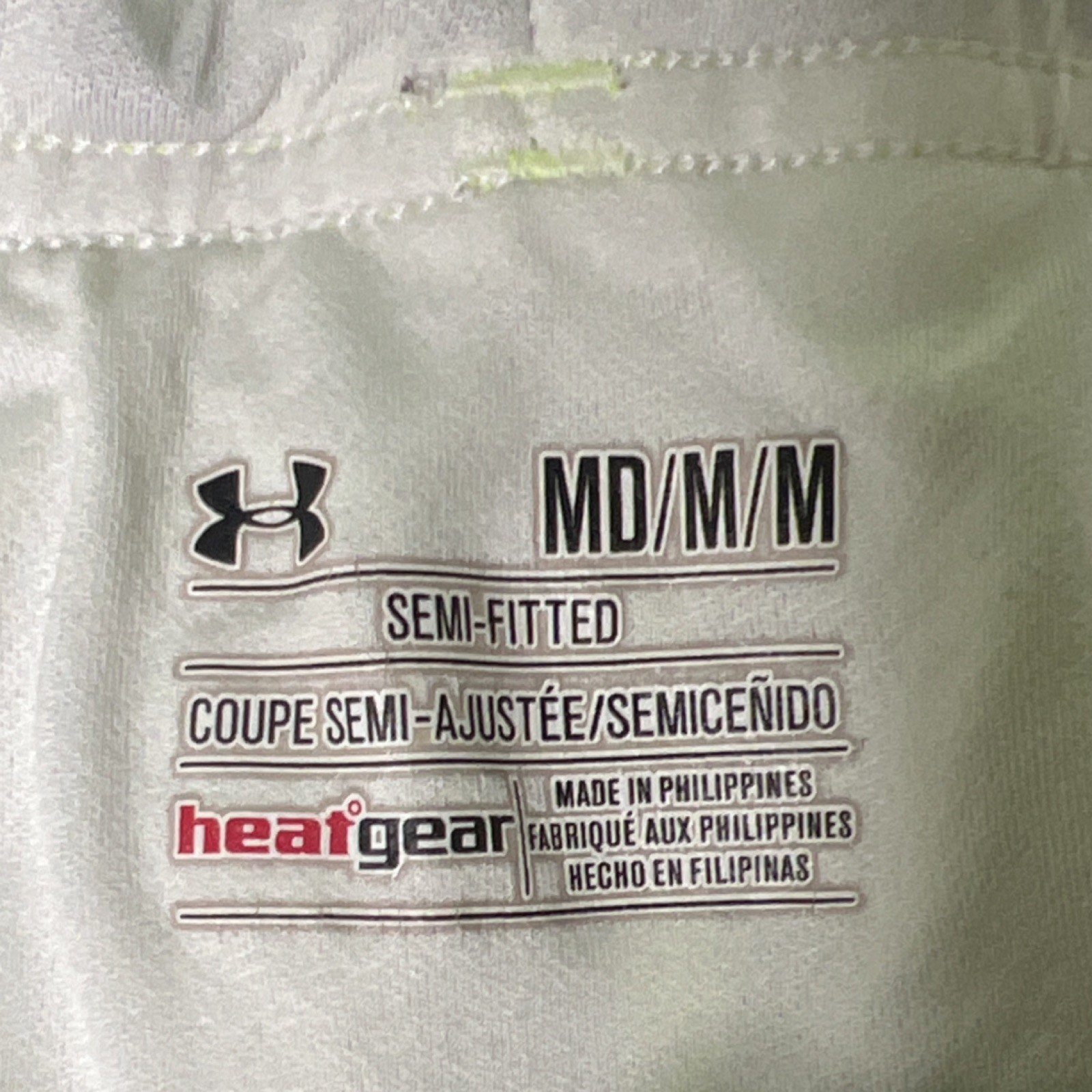 Under Armour HeatGear Women's Athletic Geometric Print Shorts Yellow Medium