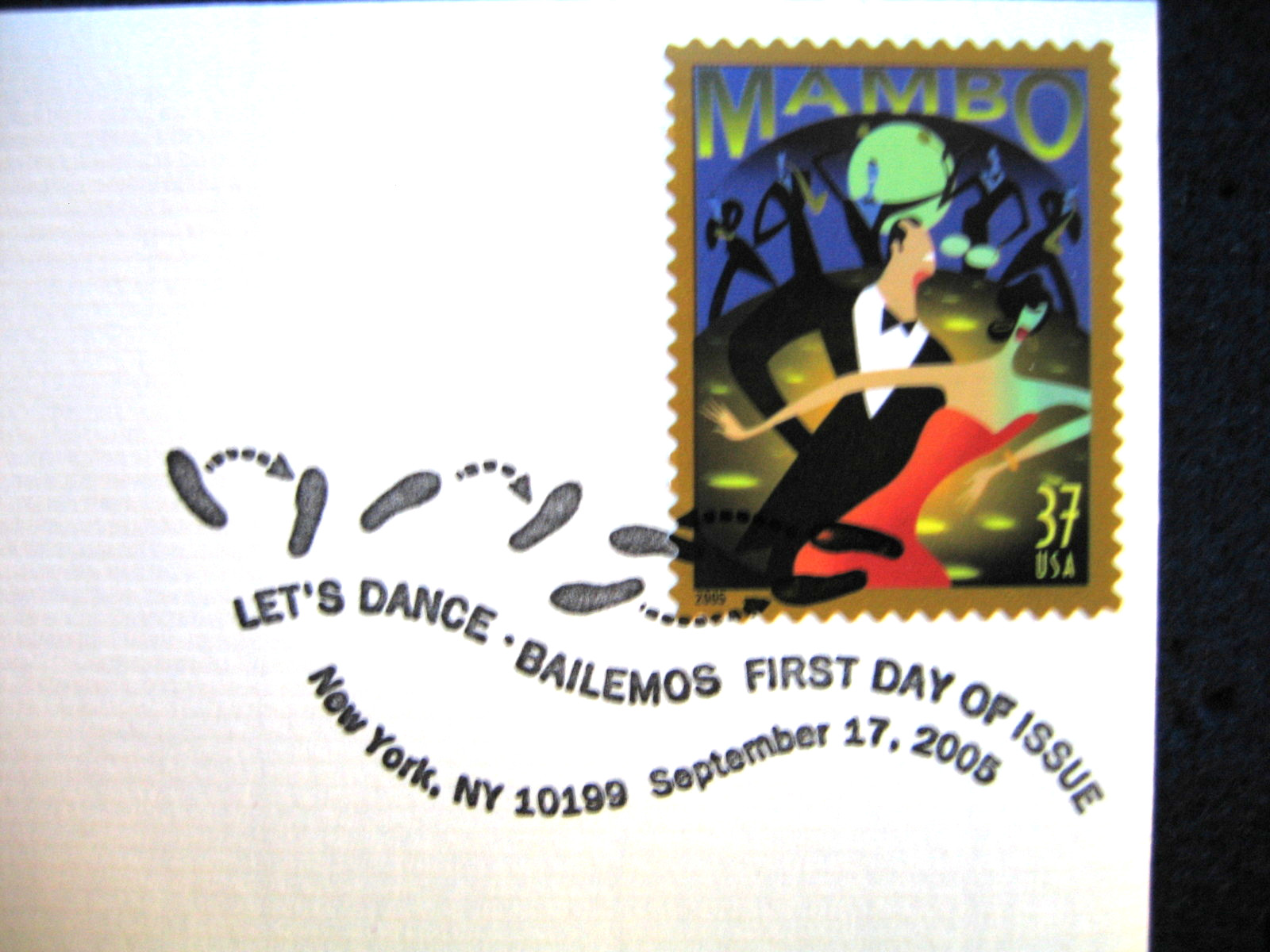 2005 Let's Dance Mambo Replica Gold Golden Cover Stamp