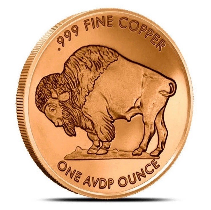 1 oz Indian Head Copper Round (in Capsule) .999 Pure - New