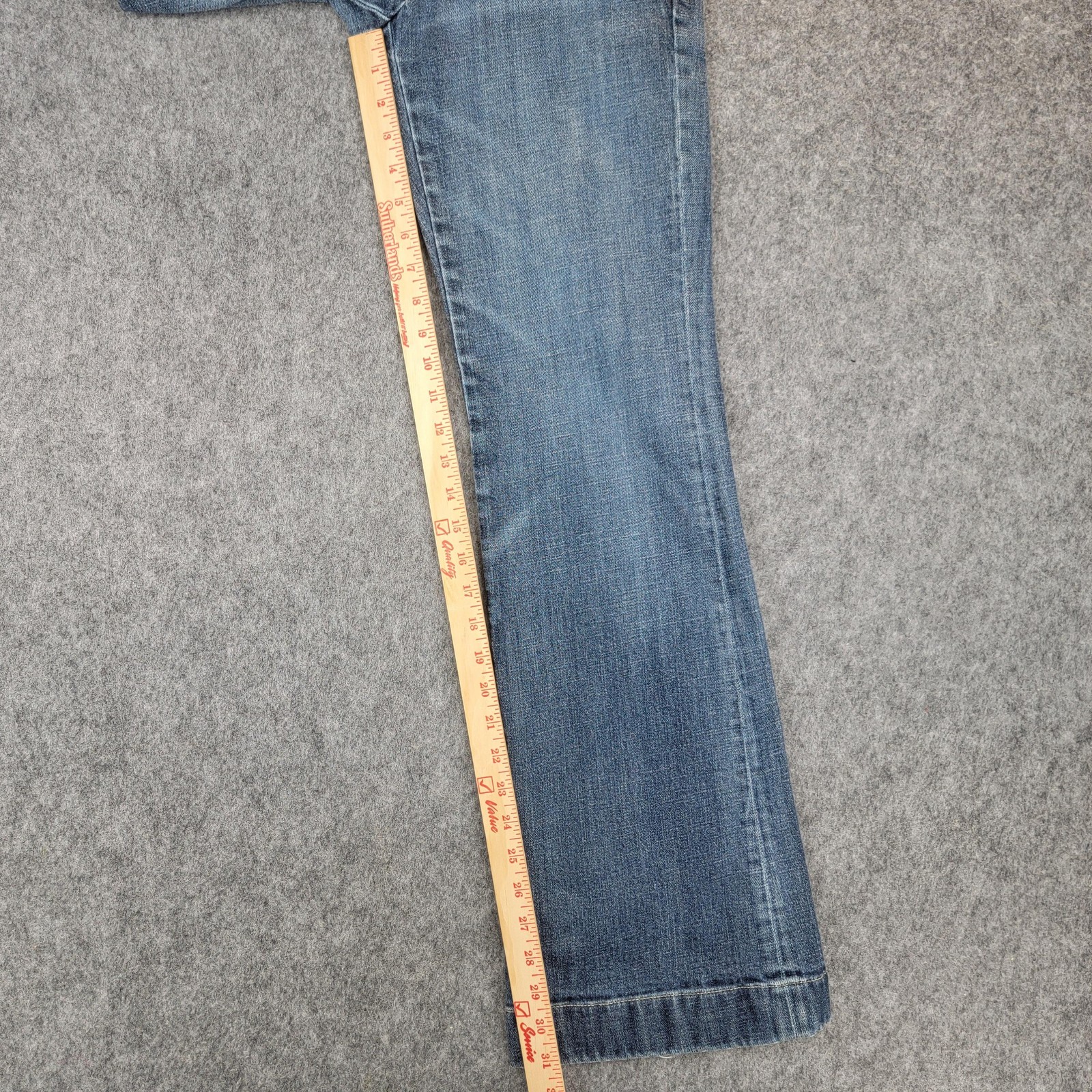 J Crew Jeans Womens 28 Blue Bootcut Denim Stretch Casual Low Rise Style 77624