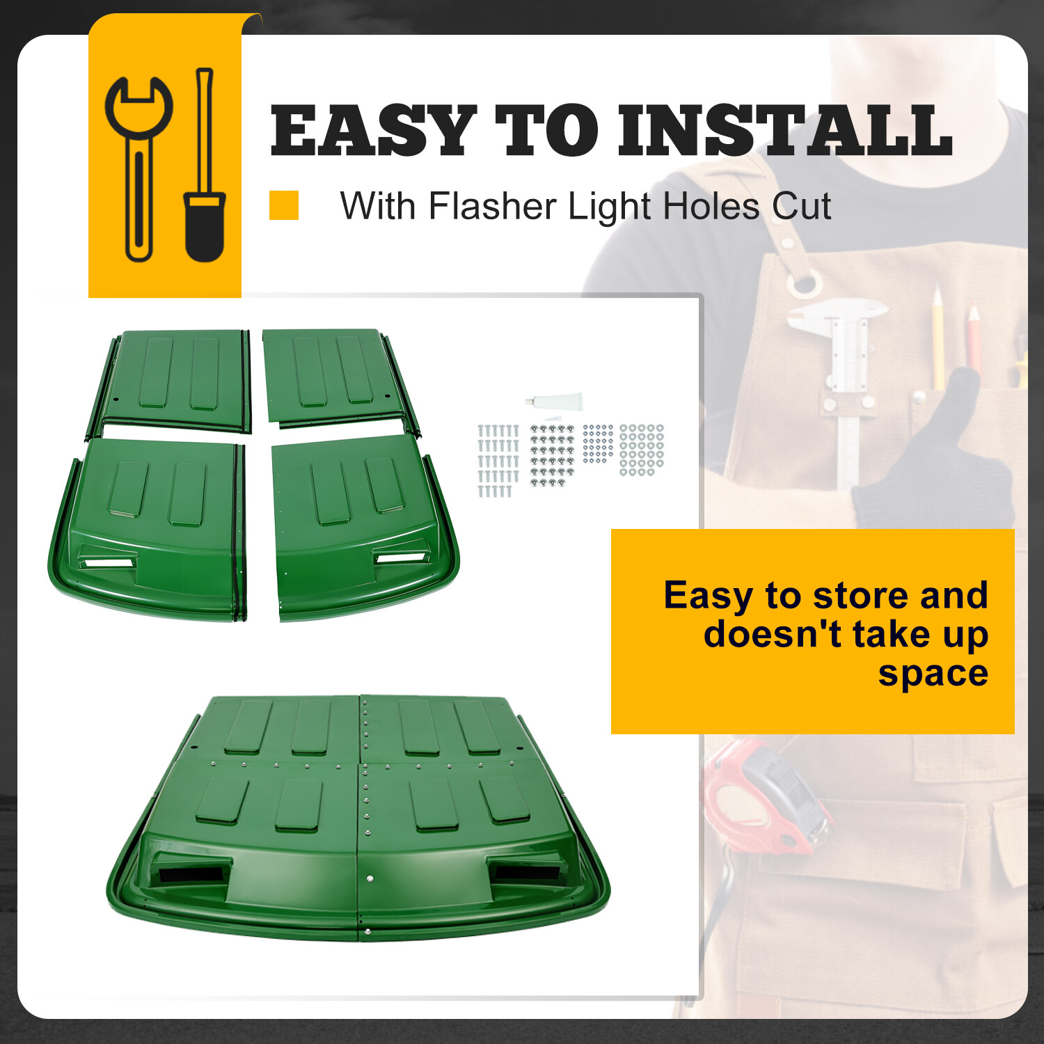 For John Deere 4430 4650 2350 2850 2950 2955 3155 4030 Tractors Cab Roof