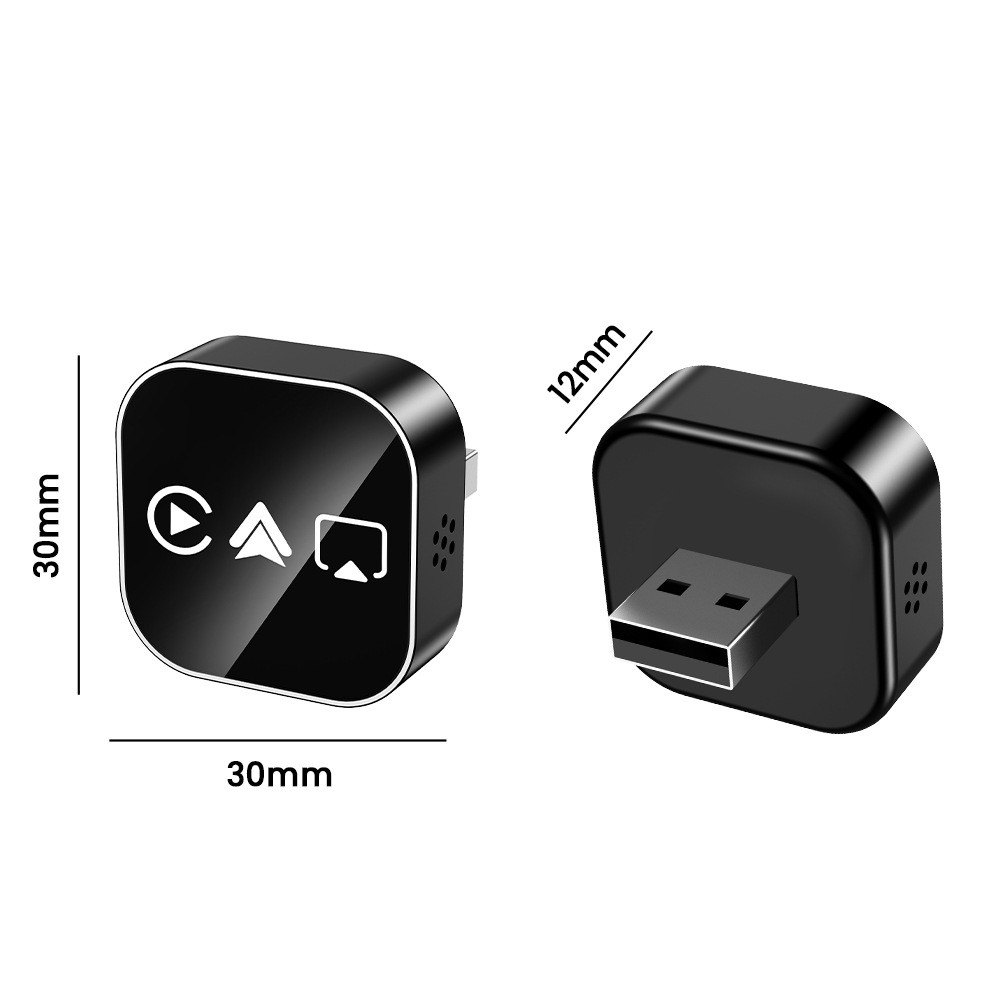 Wired to Wireless CarPlay Adapter for Apple iPhone/Android Auto/AirPlay/Miracast