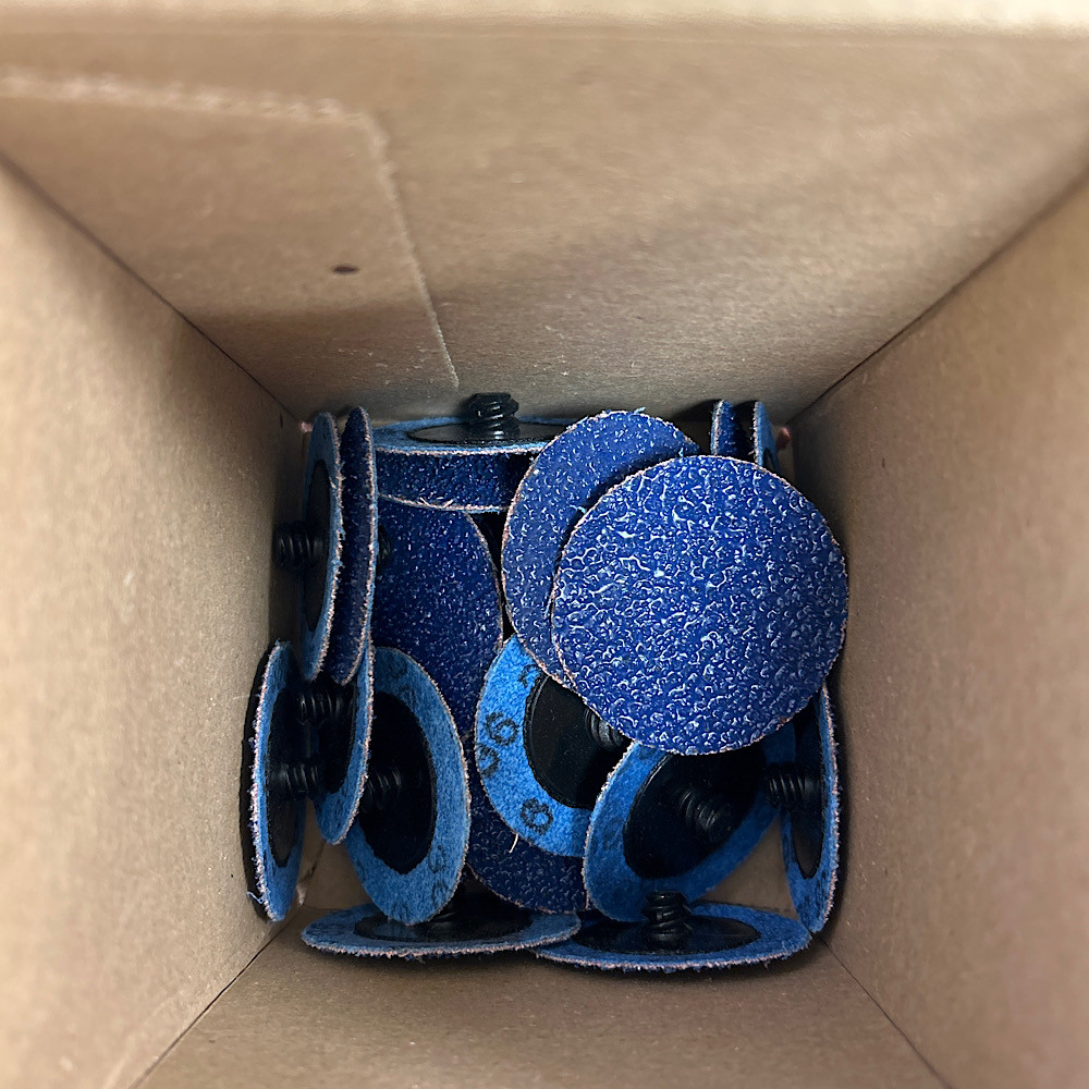 Norton 38671 2" 36 Grit Zirconia Alumina Quick Change Discs (Box of 25)