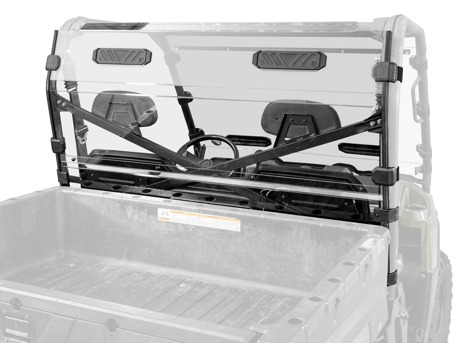 SuperATV Vented Full Rear Windshield for Polaris Ranger Full Size 570