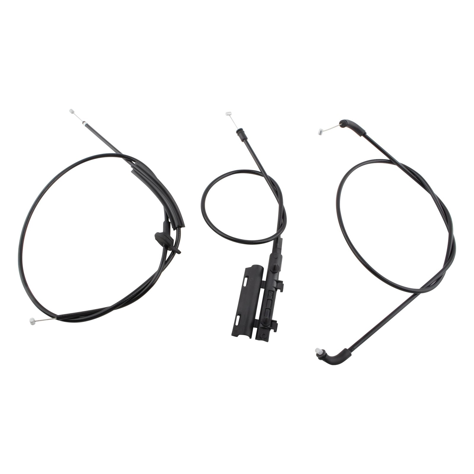 Hood Release Cable Kit replacement for BMW Front Center Rear set 3 PCS