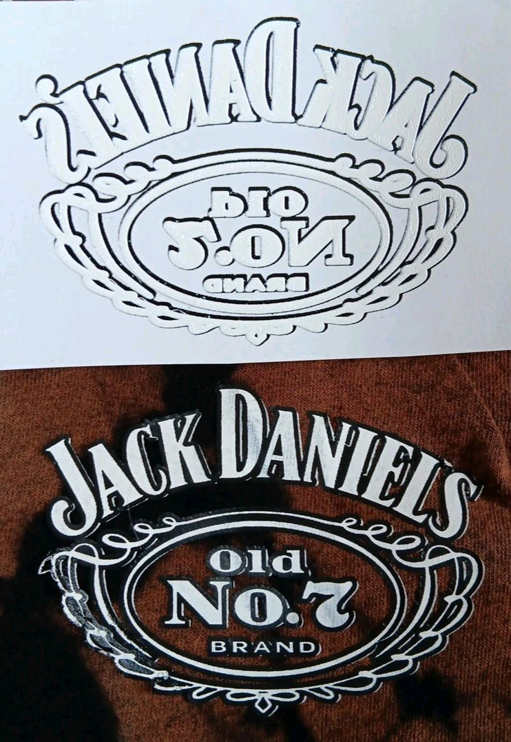 Jack Daniels Old No. 7 Brand Logo 3in.x2in. Heat Transfer Decal