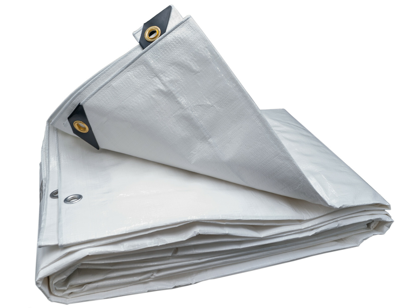 10' x 30' Heavy Duty Waterproof White Tarp Shade Canopy Cover