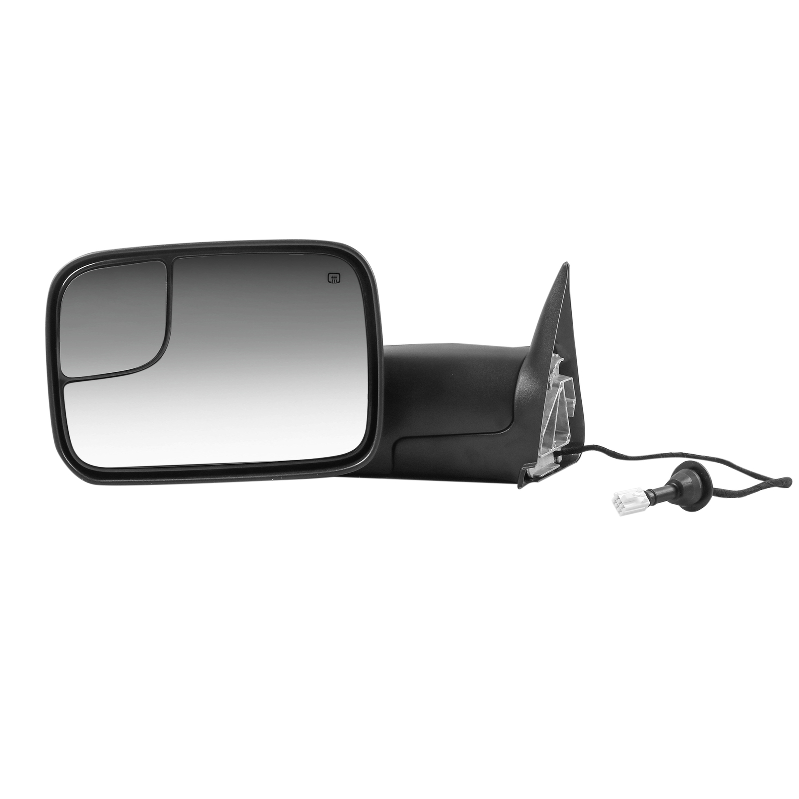 Pair Black Power Heated Tow Mirrors For 98-2001 Dodge Ram 1500 98-2002 2500 3500