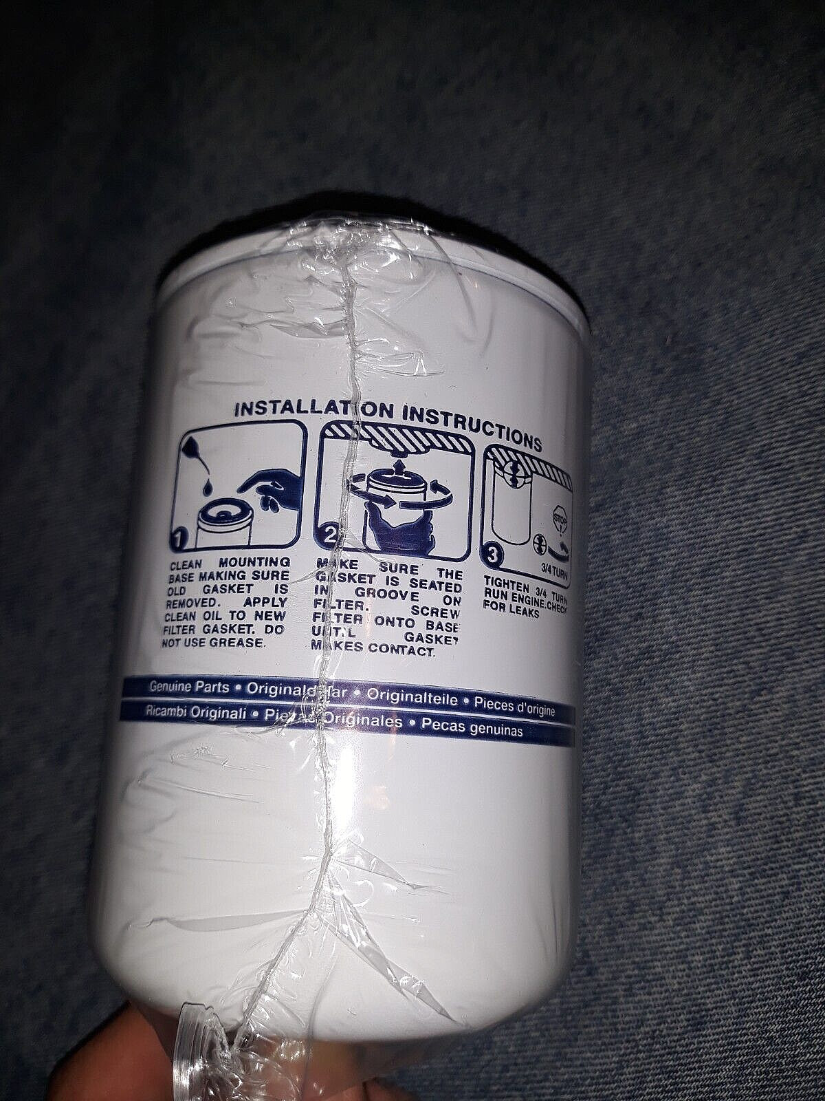 One (1) Genuine Volvo Penta Marine Engine Spin-On Fuel Filter 3847644 USA MADE