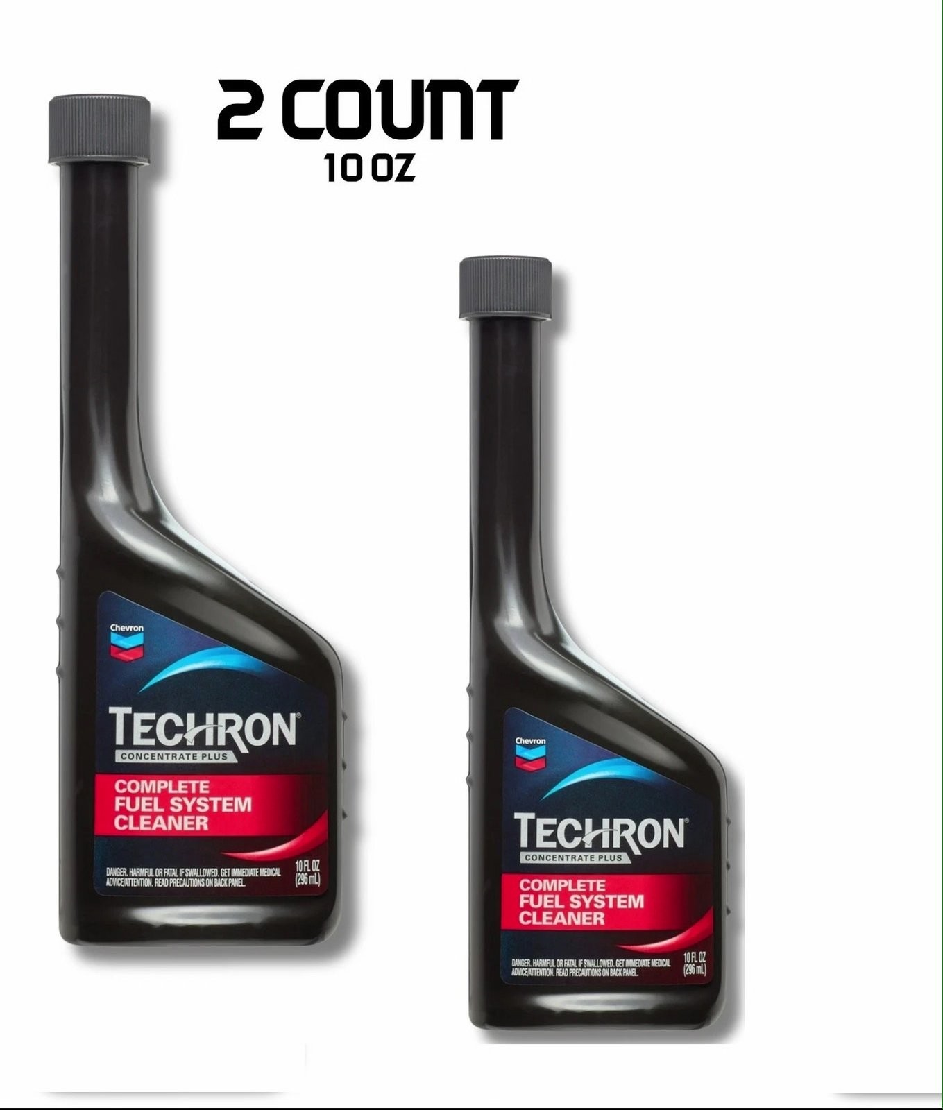 (2 pack) Chevron Techron Complete Fuel System Cleaner, 10 oz