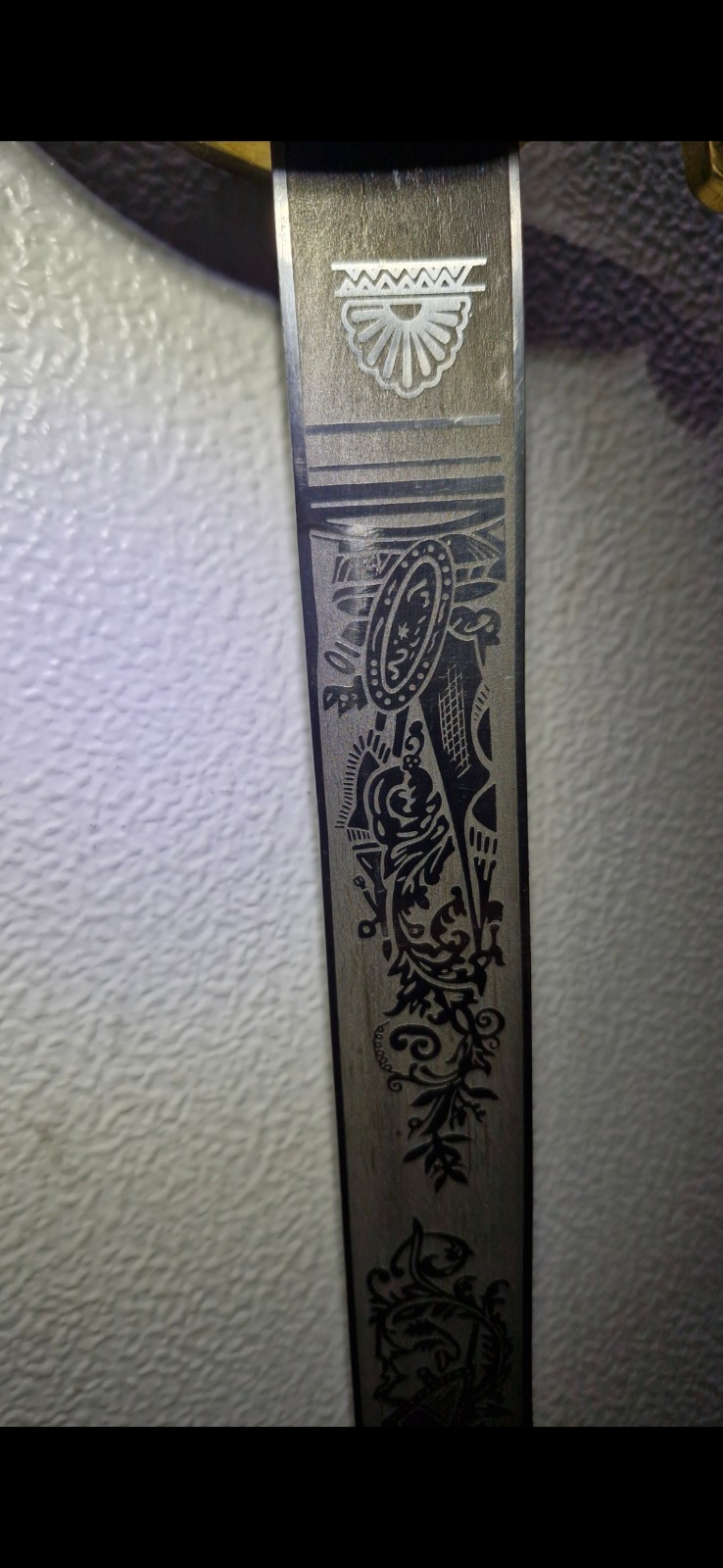 Decorative Brass Handle Naval Officer Dress Sword Replica – Ornate Guard,...