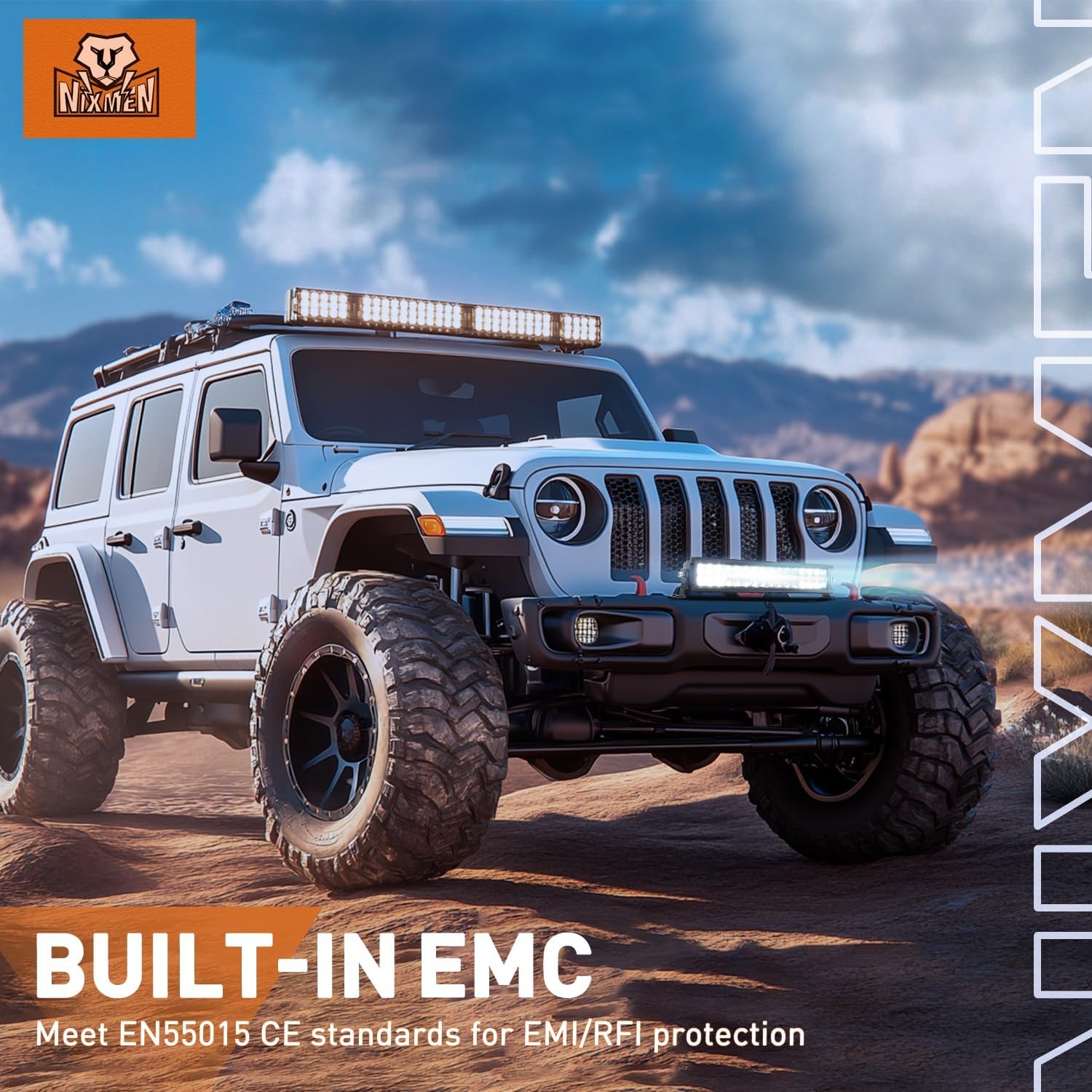 Nilight 16 Inch LED Light Bar with Amber DRL 120W Flood Spot Combo Offroad Light