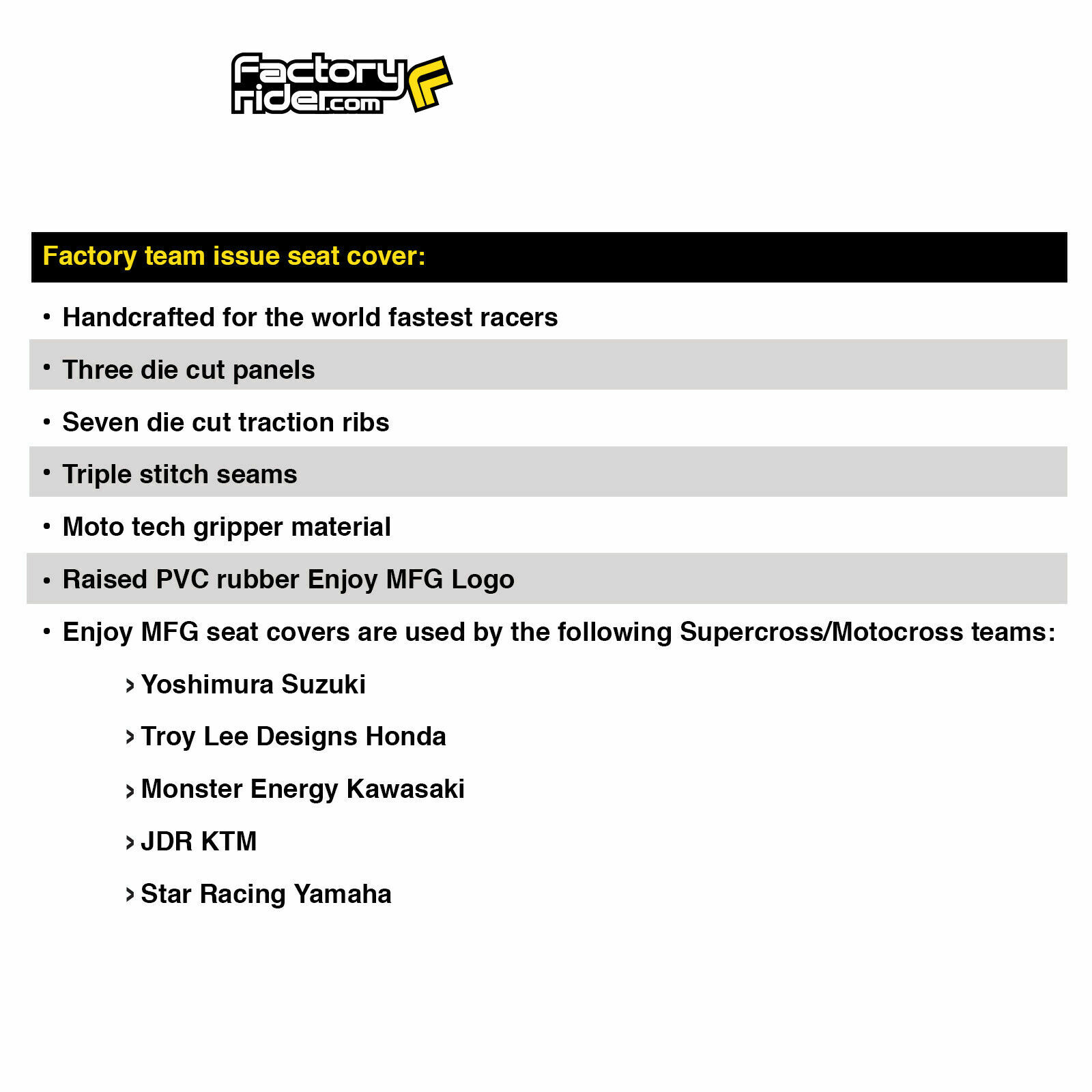 Suzuki Rm 125 250 Seat Cover Fits 2001-2011 Black with Black Ribs #52 WITH LOGO