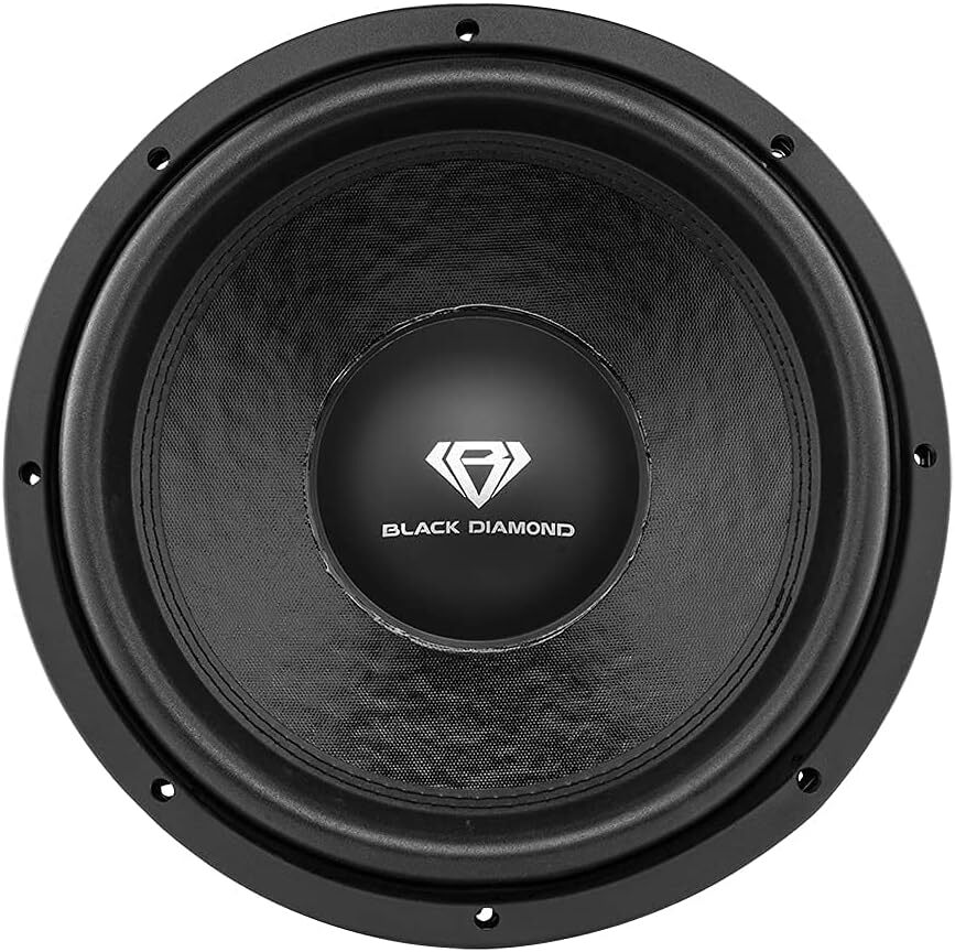Black Diamond DIA-12S 12" Car Subwoofer 4 Ohm Single Voice Coil 500 Watts Max