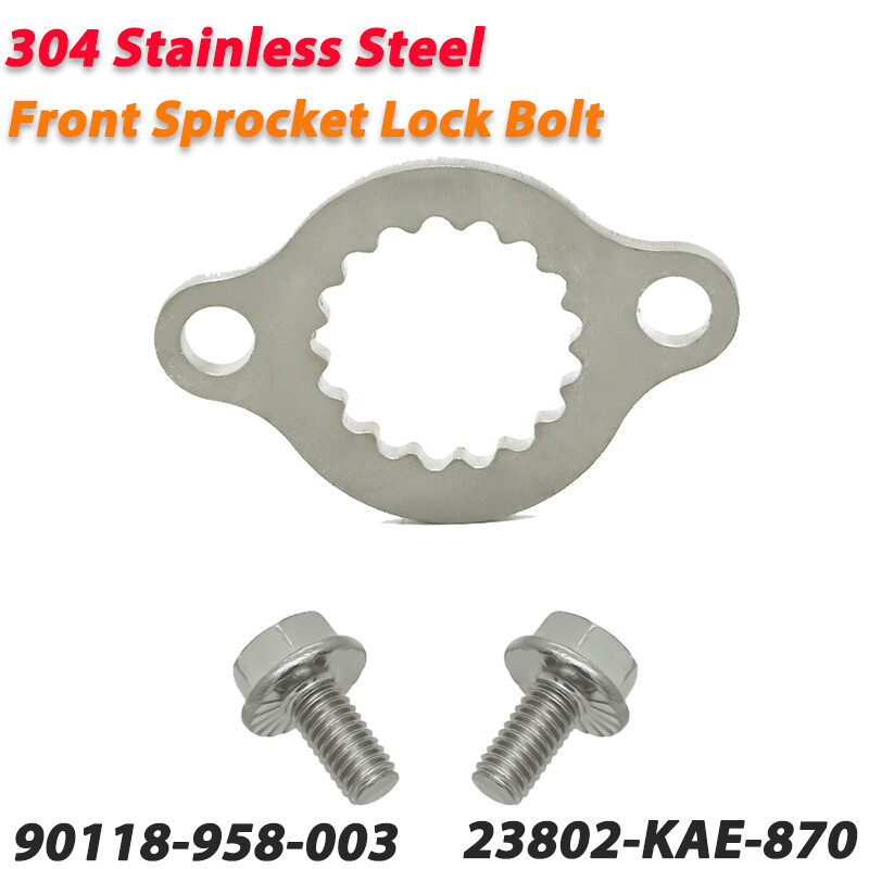 Steel Front Sprocket Lock Bolt Washer For Honda TRX400EX 400EX Sportrax 1999-04