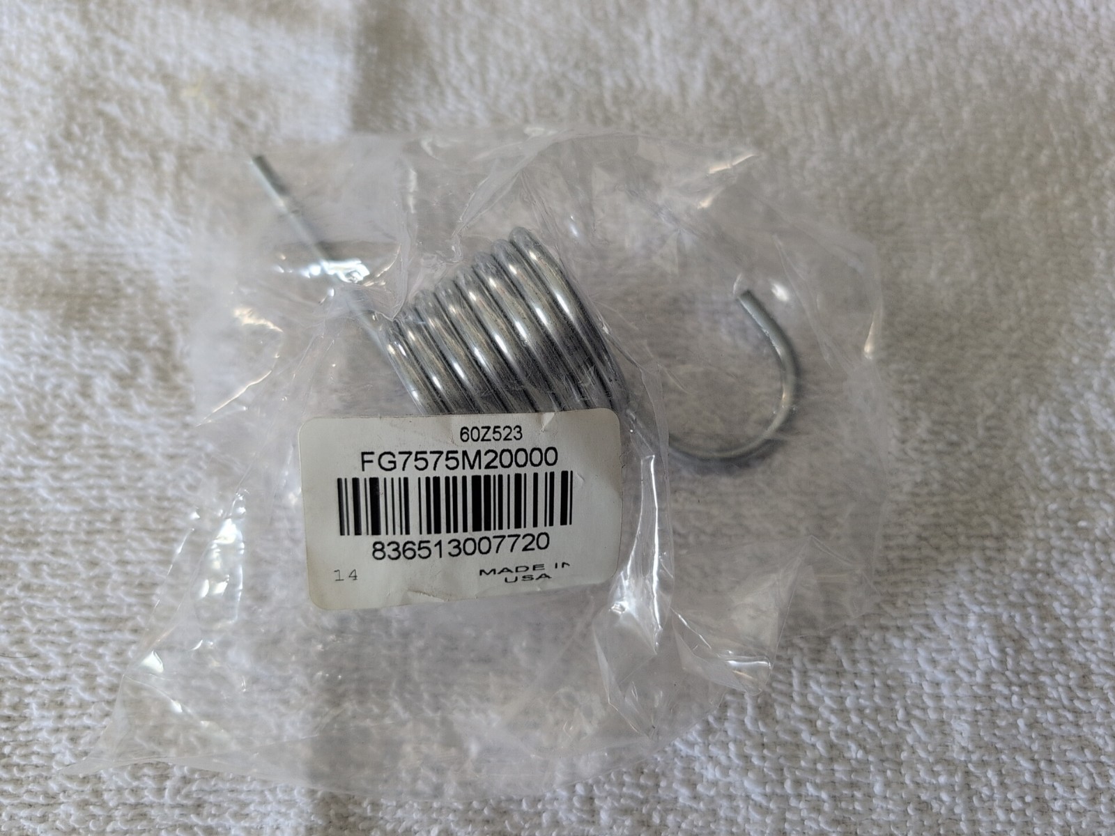 Rubbermaid Commercial 7575-M2 Spring for Downpress wringer (FG7575M20000)