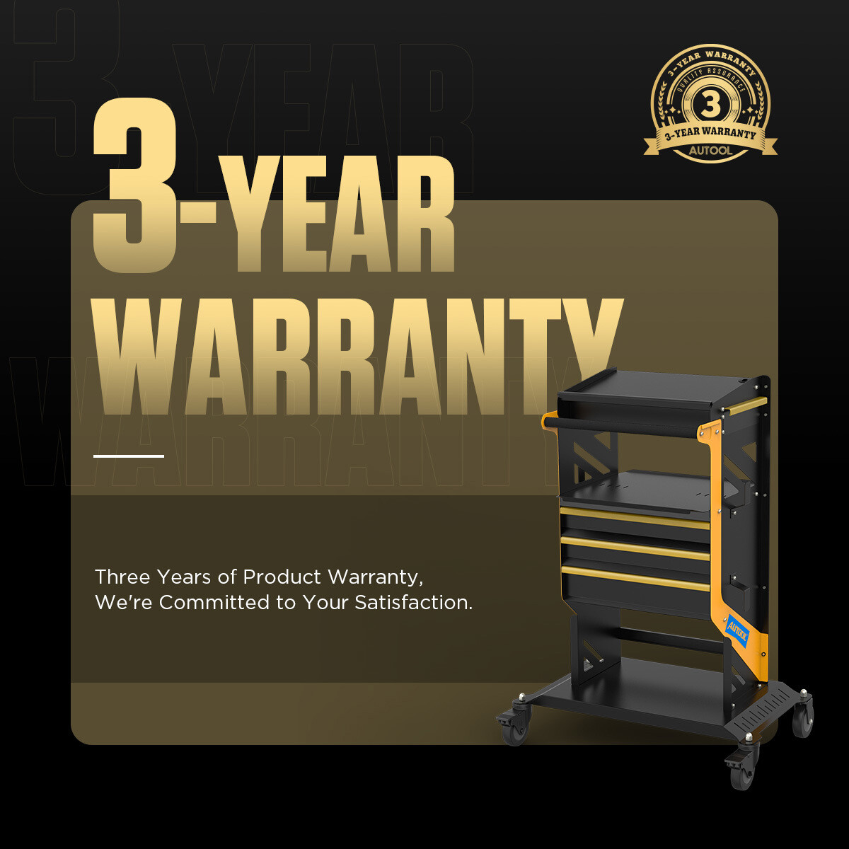 4 Tier Rolling Tool Cart Workshop For ECU Reprogramming Power Suppl Diagnostic