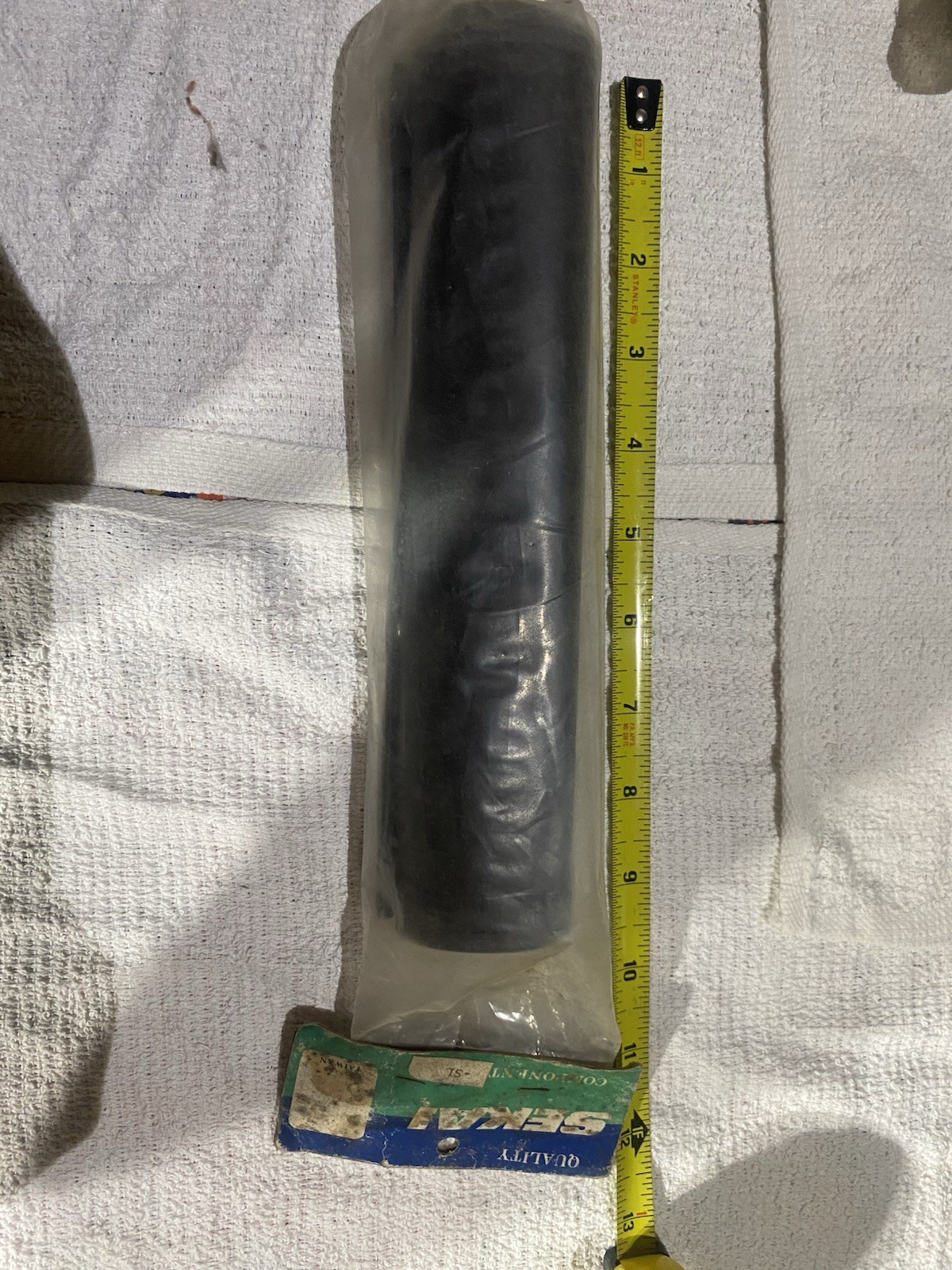 nos old school bmx straight bar pad sekai black vinyl snap pad