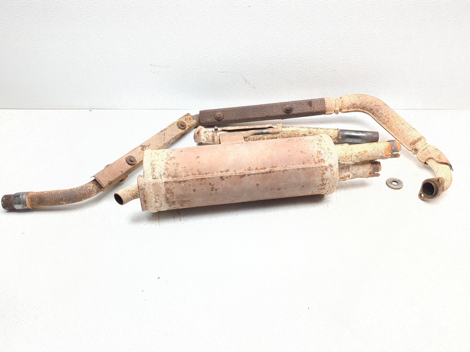 08-13 Kawasaki Teryx KRF 750 Rear Muffler & Header Pipes Exhaust System Can