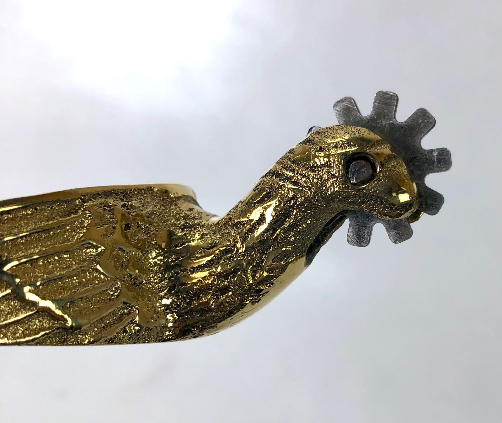 Cavalry Spurs for Boots - Brass Eagle Head