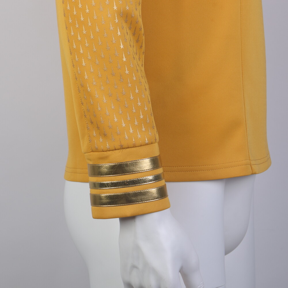 For Strange New Worlds Captain Pike Gold Uniforms Starfleet Blue Red Top Shirts