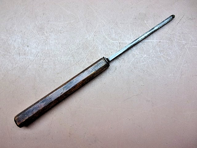 W. Butcher Cast Steel 1/8 in Tang Shallow Gouge Wood Chisel