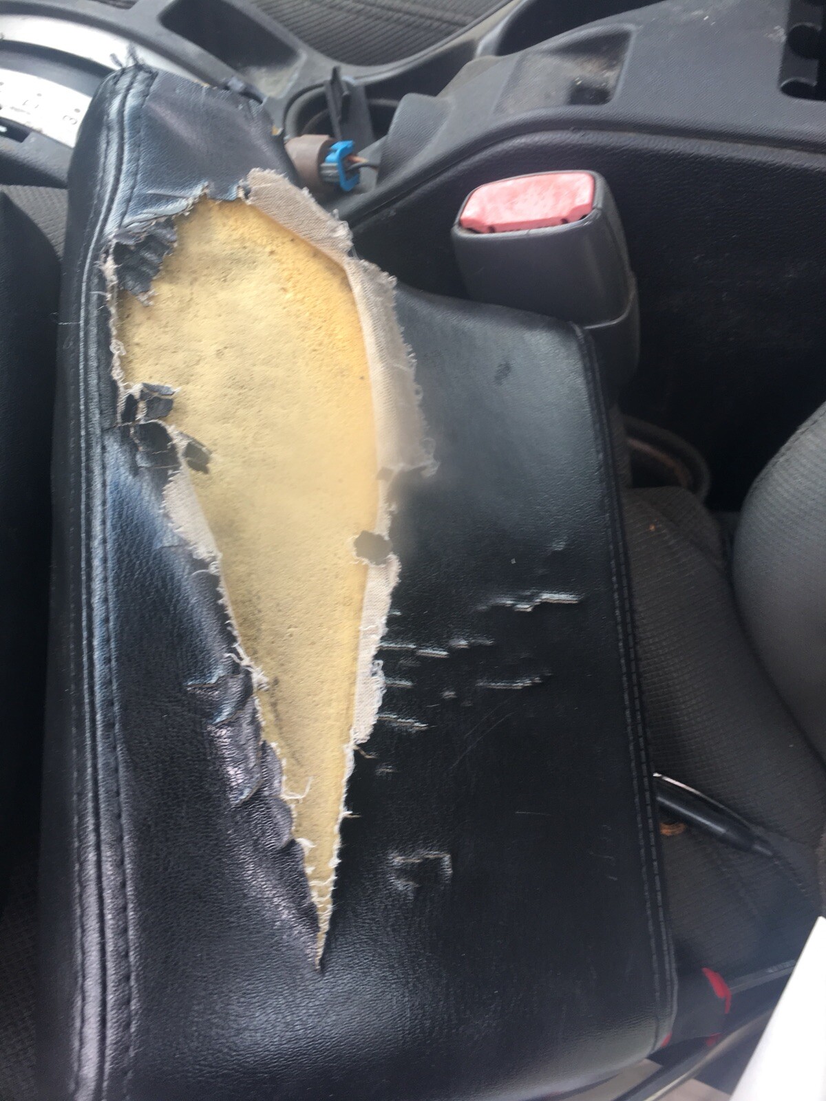 vinyl Armrest Center Console Lid Cover Fits Pontiac Grand Prix 2004-2008 Black