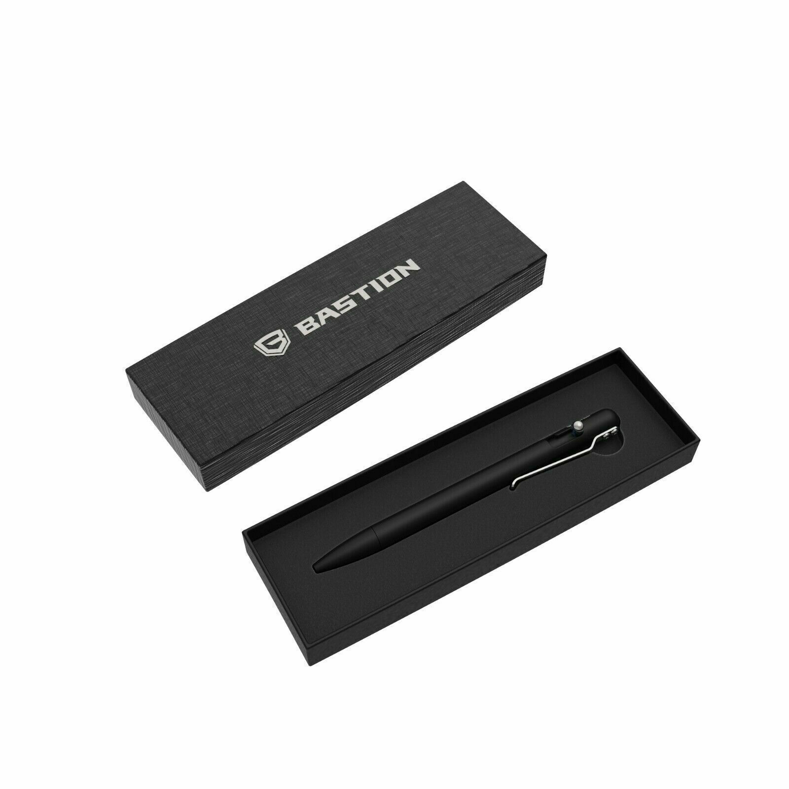 BASTION® Bolt Action Pen - SLIM ALUMINUM BLACK With GiftBox | PREMIUM QUALITY