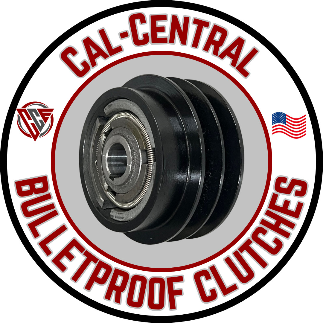 Heavy Duty 2B Centrifugal Clutch Double 5/8" V Belt  1" Bore 5" Pulley NEW
