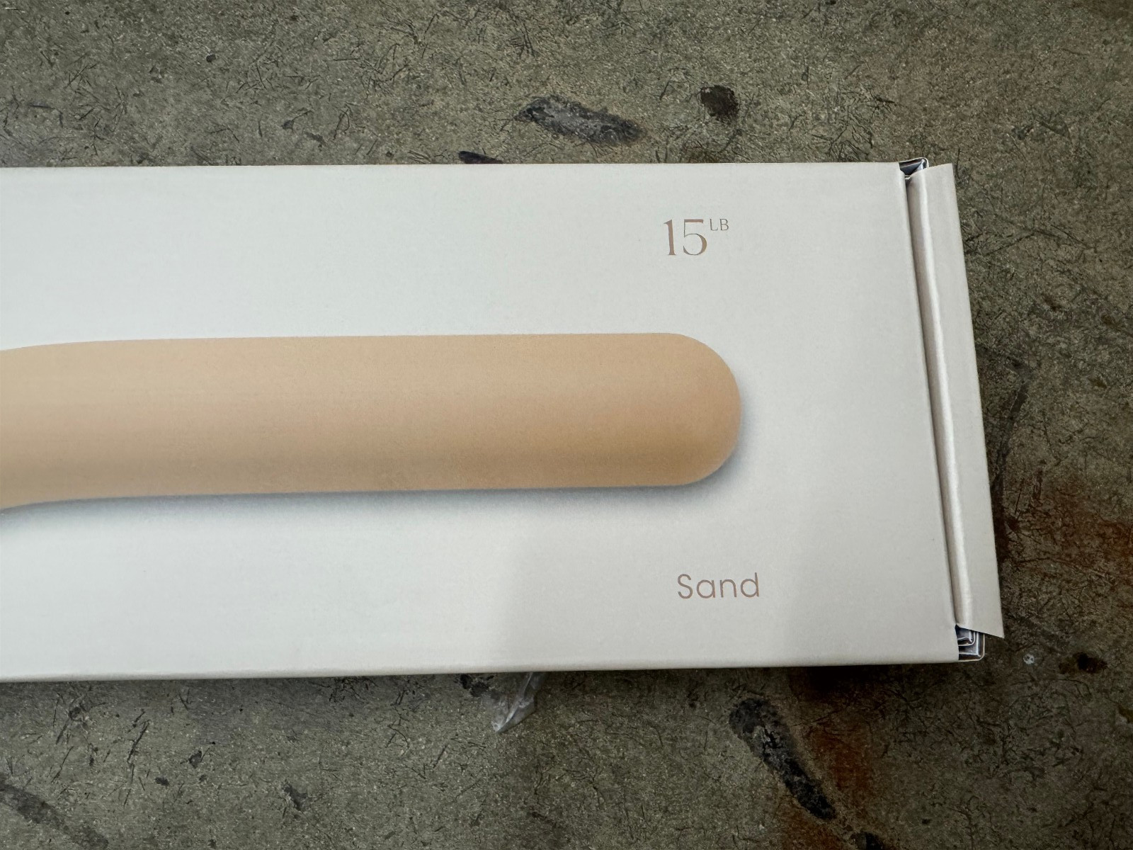 Bala Beam Curl Bar 15 lbs Weighted Bar Color Sand Pilates Workout Training