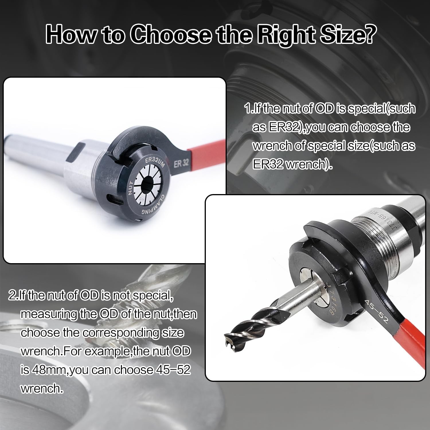 6PCS Coilover Spanner Wrench Set Coilover Wrench C-Shape Spanner Wrench Shock US