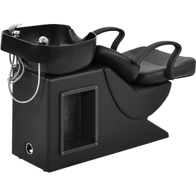 Backwash Barber Shampoo Chair Bowl Sink Unit Station Spa Salon Beauty Equipment