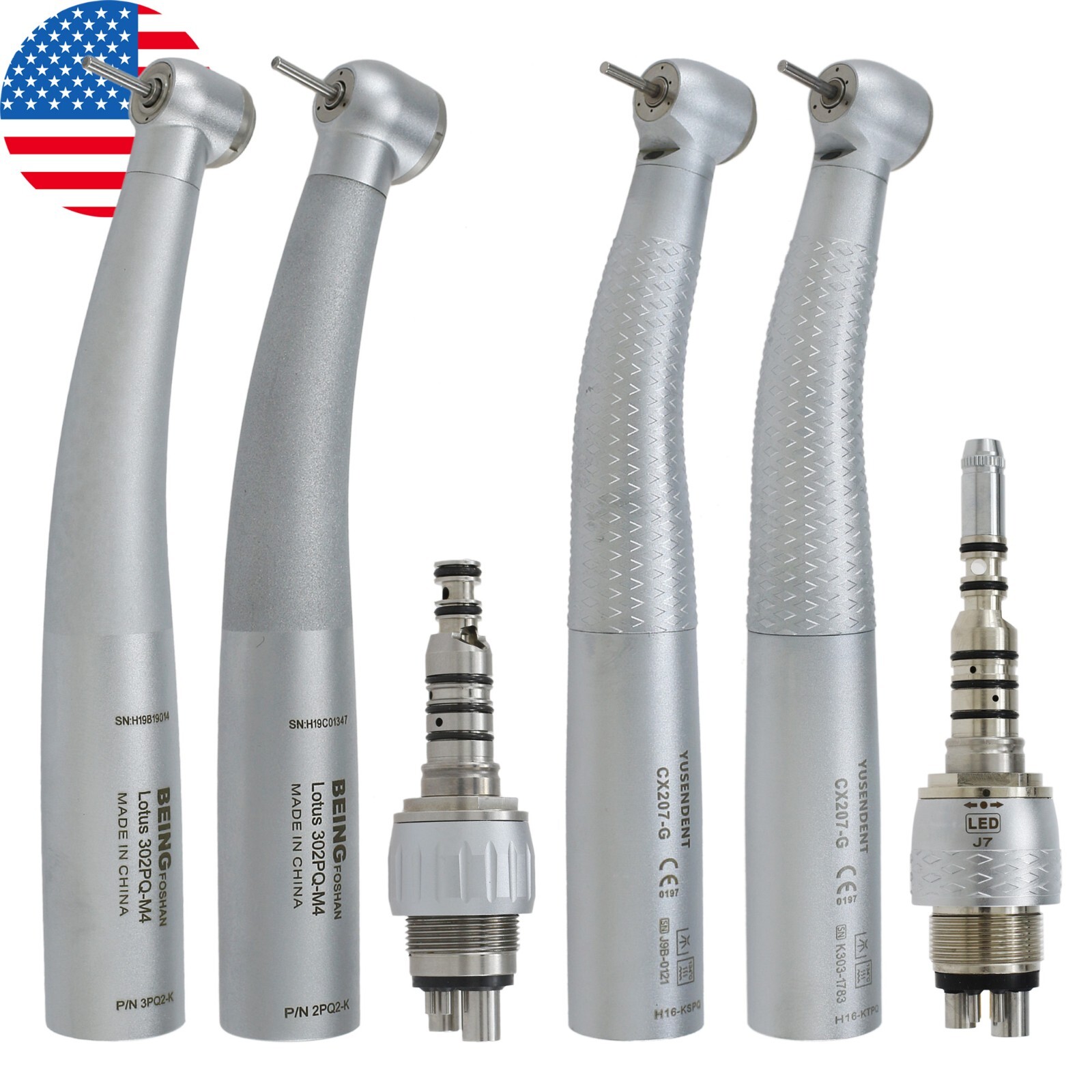 COXO Dental High Speed Handpiece Fiber Optic For KAVO MULTIflex Coupler 4 6 Hole