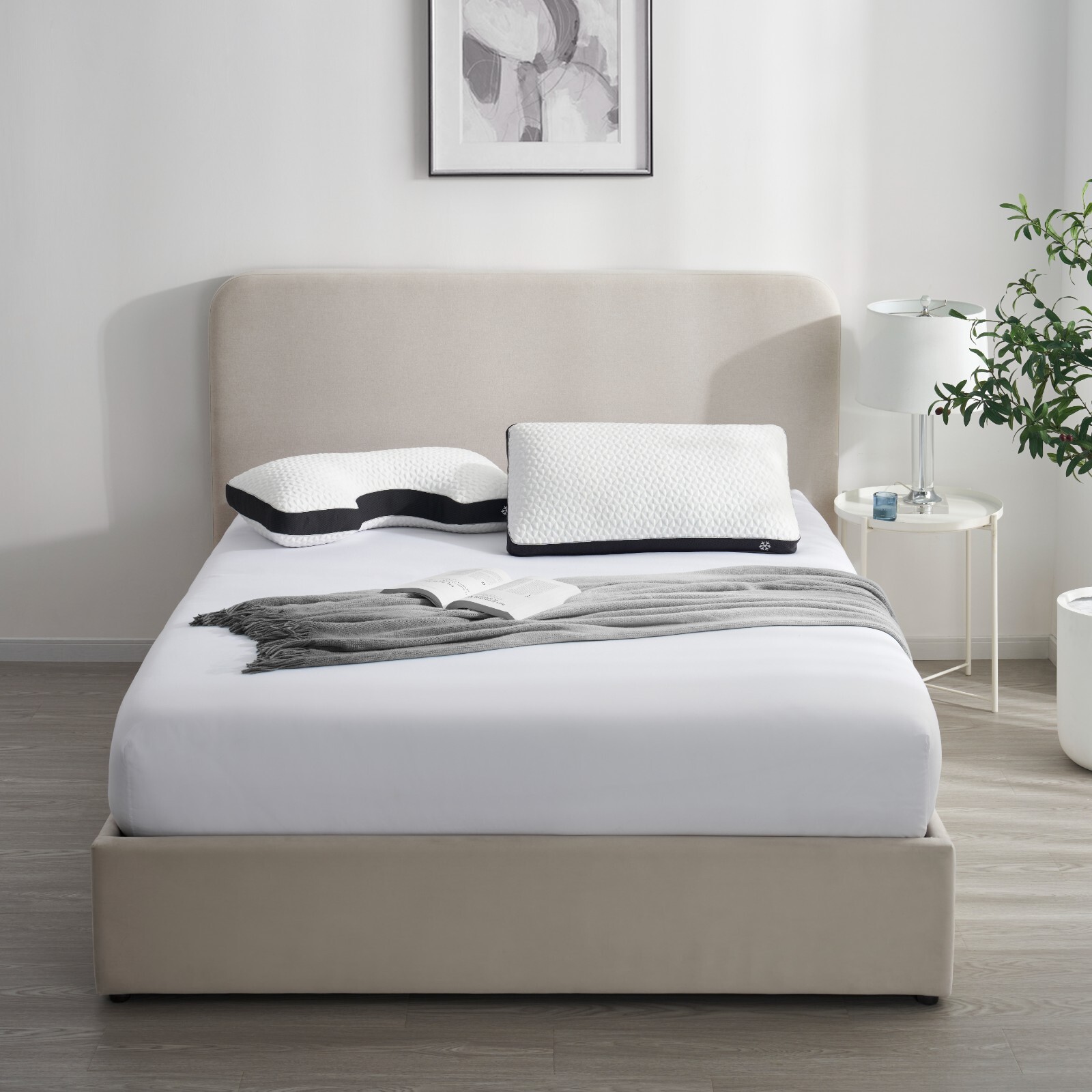 Cool Choice Side Sleeper & Bed Pillow, shredded memory foam with adjustable Loft